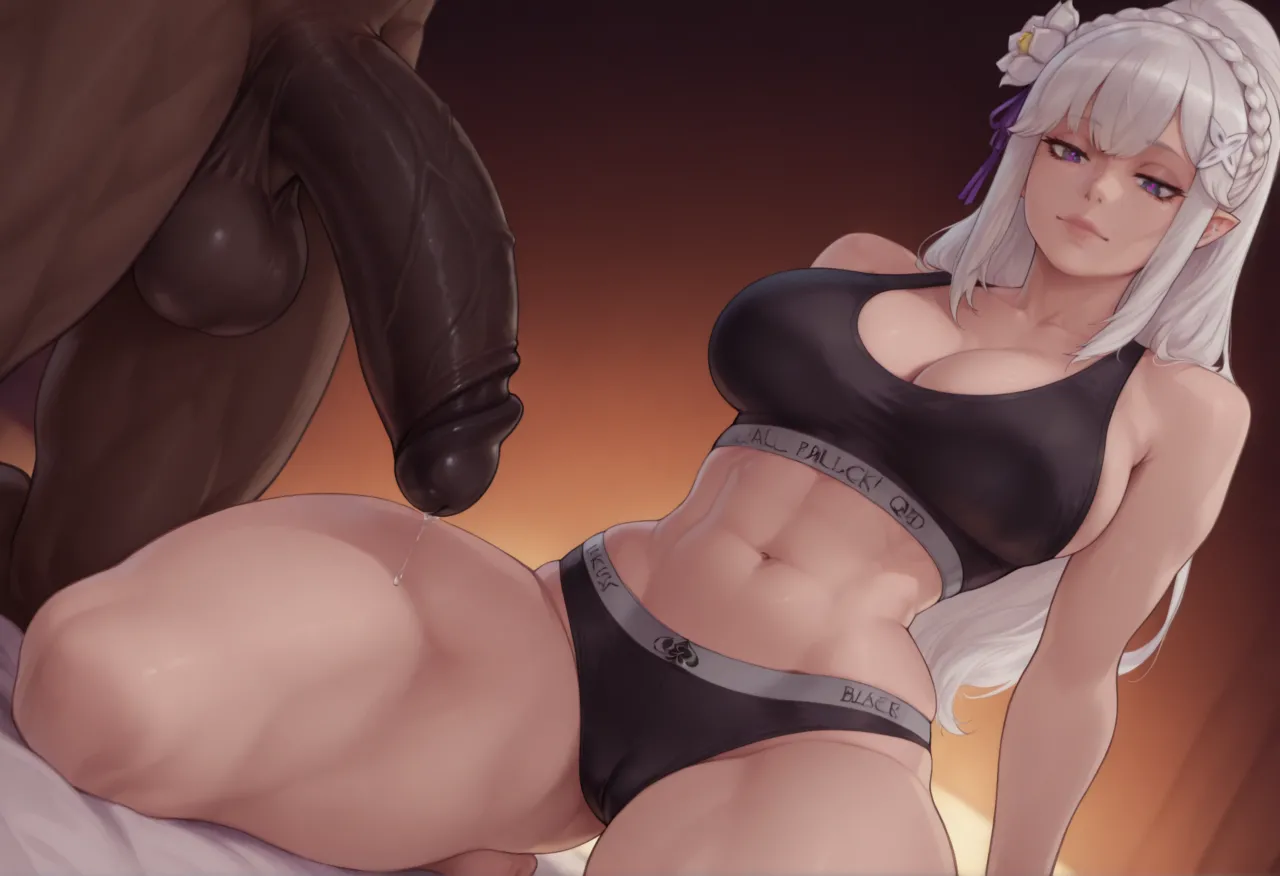 EMILIA - RE:ZERO - 110+ IMAGES kranken ai generated page 45 featuring emilia re zero kara hajimeru isekai seikatsu parody - big penis uncensored hentai manga - read online free