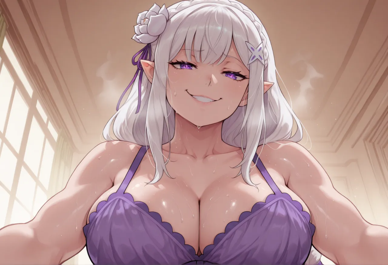 EMILIA - RE:ZERO - 110+ IMAGES kranken ai generated page 77 featuring emilia re zero kara hajimeru isekai seikatsu parody - big penis uncensored hentai manga - read online free