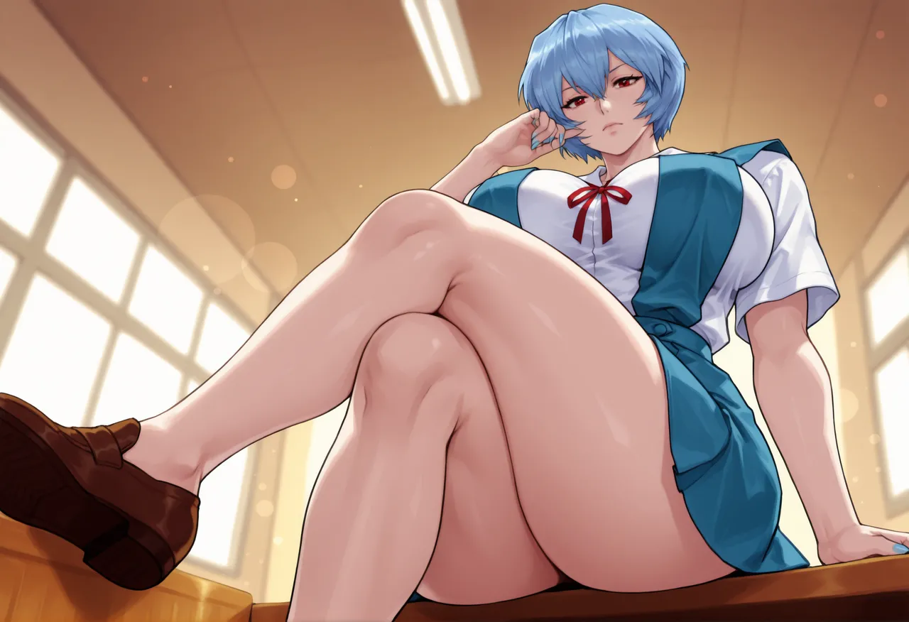 REI AYANAMI - EVANGELION - 140+ IMAGES kranken ai generated page 22 featuring rei ayanami neon genesis evangelion parody - big breasts uncensored hentai manga - read online free