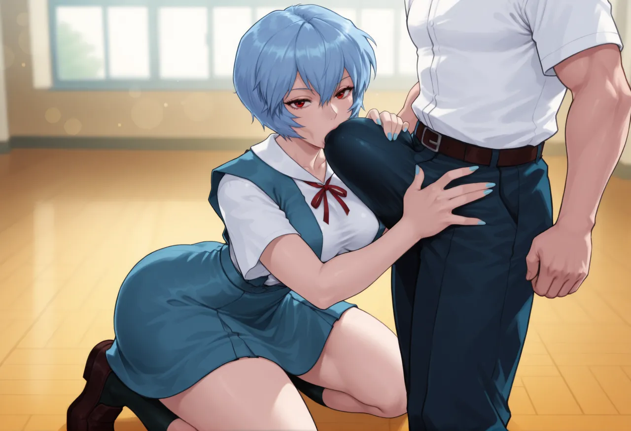 REI AYANAMI - EVANGELION - 140+ IMAGES kranken ai generated page 40 featuring rei ayanami neon genesis evangelion parody - big penis uncensored hentai manga - read online free