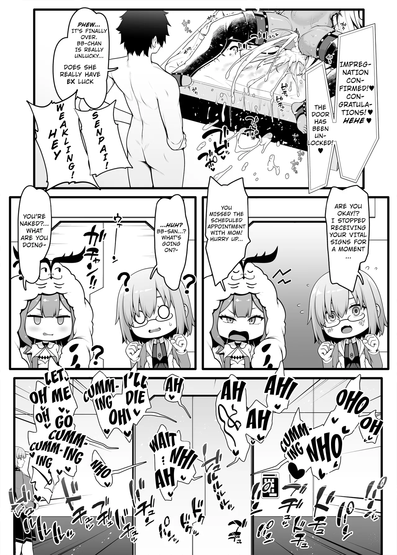 [Banana Koubou (Ao Banana)] BB-chan to Icha Love Sex de Jusei Shinaito Derarenai Heya | Room Where We Can't Get Out Until I Impregnate BB-chan (Fate/Grand Order) [English] {Doujins.com} [Digital] (Maosimp) page 25 featuring gudao fate grand order parody - big breasts nakadashi hentai manga - read online free