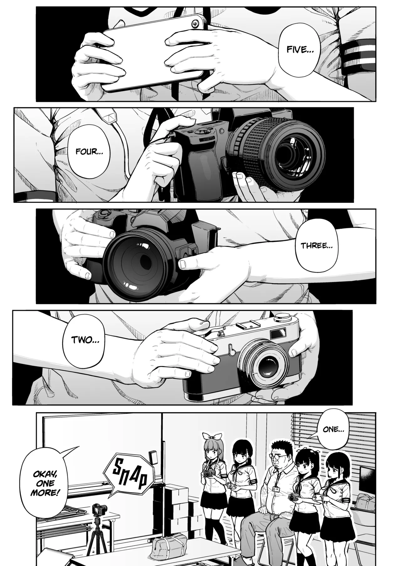 [Circle Mizusane (Mizusane)] Joshi Shashin-bu to Oji-san Shidouin 5 | Girls' Photography Club and the Uncle Instructor 5 [English] [Project Valvrein] page 62 original parody - sole male x-ray hentai manga - read online free