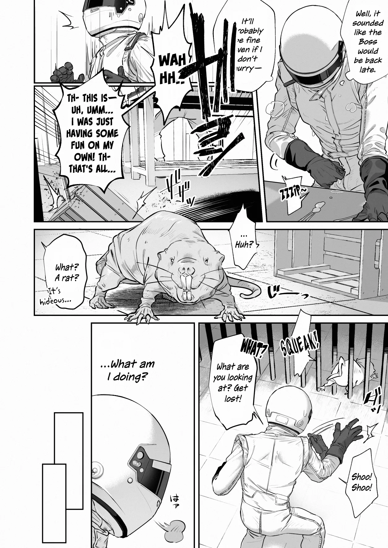White Full-Face Helmet Consensual Sex Manga page 28 original parody - anal masked face hentai manga - read online free