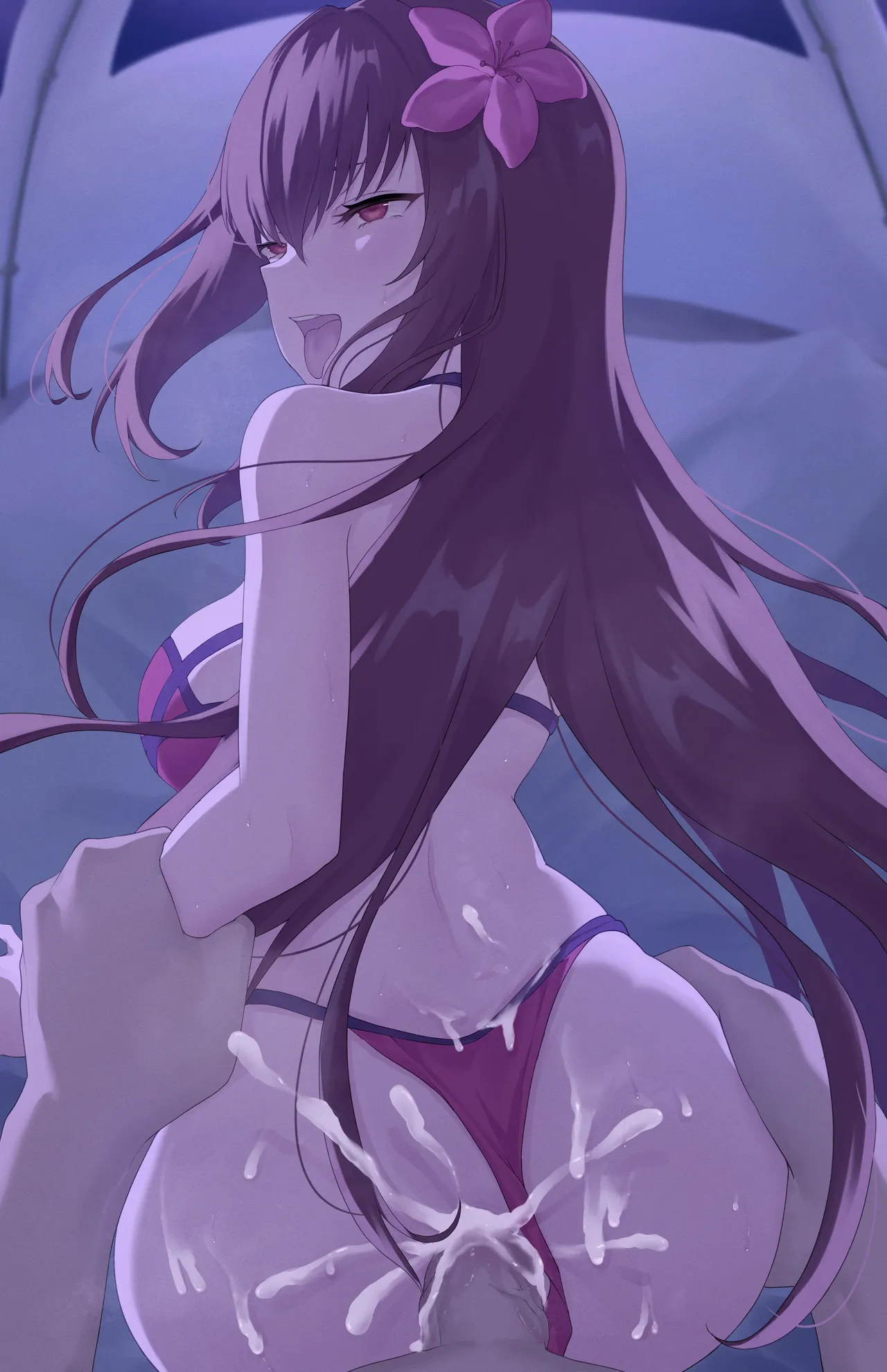 Alone With Scathach page 15 featuring scathach fate grand order parody - sole female swimsuit hentai manga - read online free