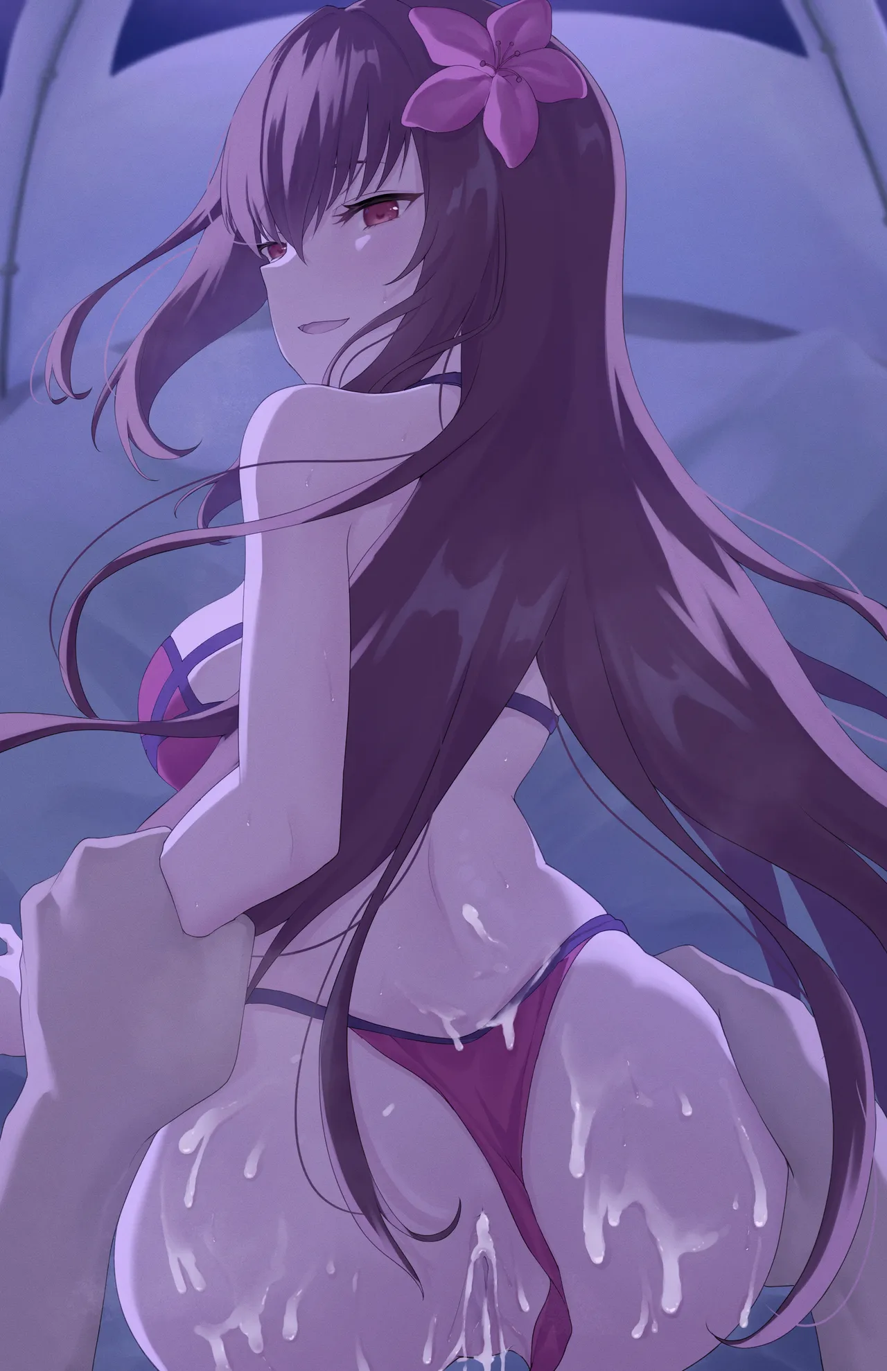 Alone With Scathach page 17 featuring scathach fate grand order parody - sole female swimsuit hentai manga - read online free