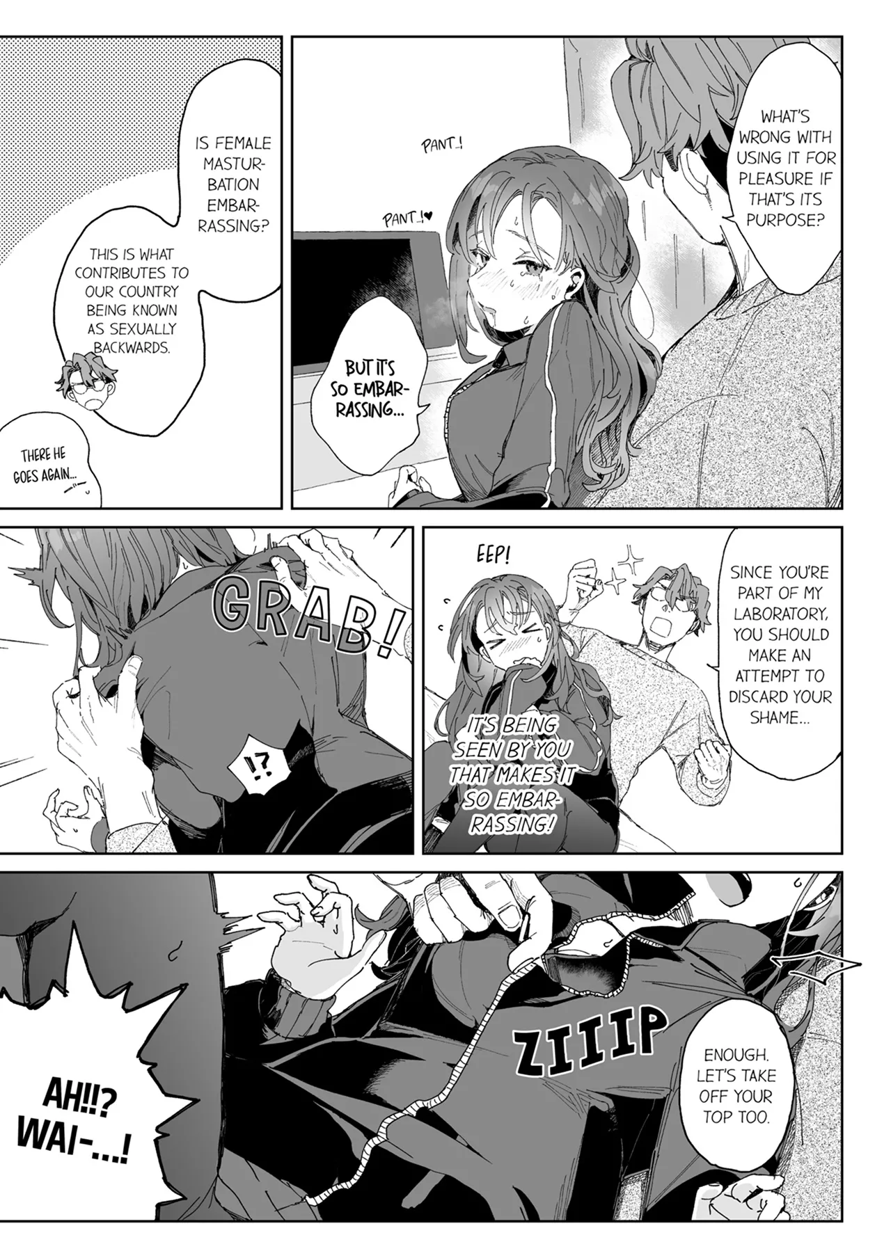 [Otsui Mikage (Otomeshi Mikage)] Kenkyuu Naiyou wa Seikan Kaihatsu!? ~Wata-chan wa Kyouju no H na Jikkendai~ | Researching Sexual Development!? -Wata Becomes Her Professor's Test Subject for Sex- Chapter 1-8 [English] page 32 - sole female sole male hentai manga - read online free