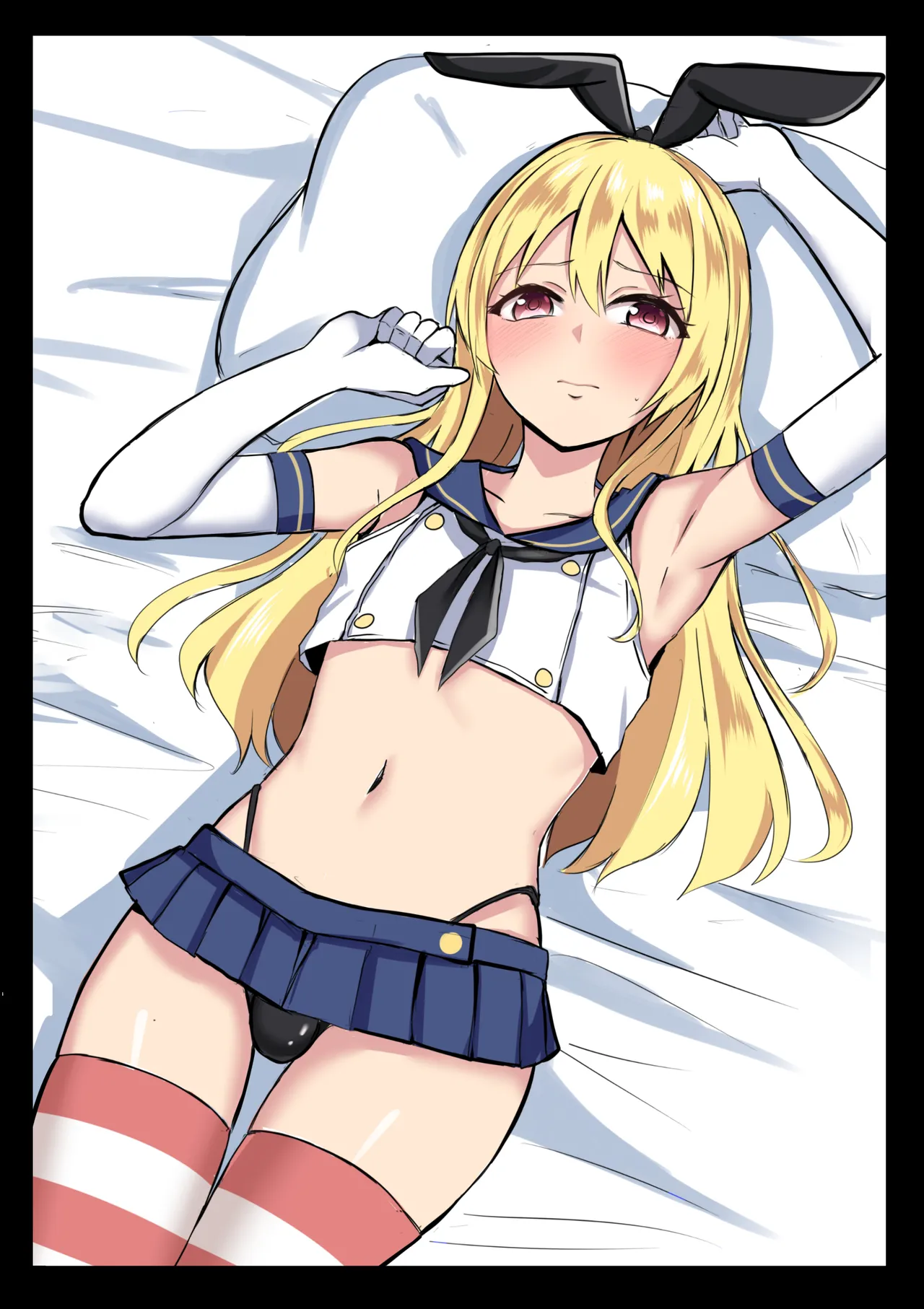 Shimakaze-kun ni Natte Mesu Ochi shi Chau Hon | 成为岛风君并且雌堕的本 page 23 featuring shimakaze kantai collection parody - anal crossdressing hentai manga - read online free