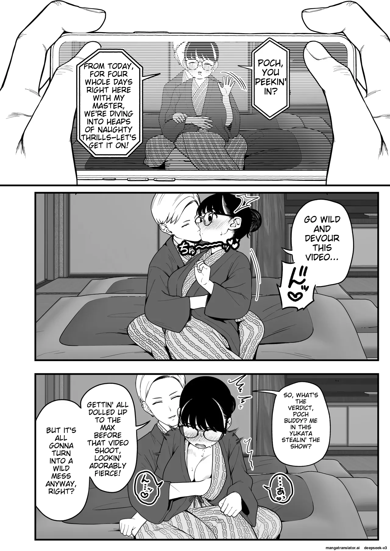 [Yumekawa Dododo-chan] Boku to Kanojo to Goshujin-sama no Fuyuyasumi 1-3 [English] page 102 original parody - big penis big areolae hentai manga - read online free