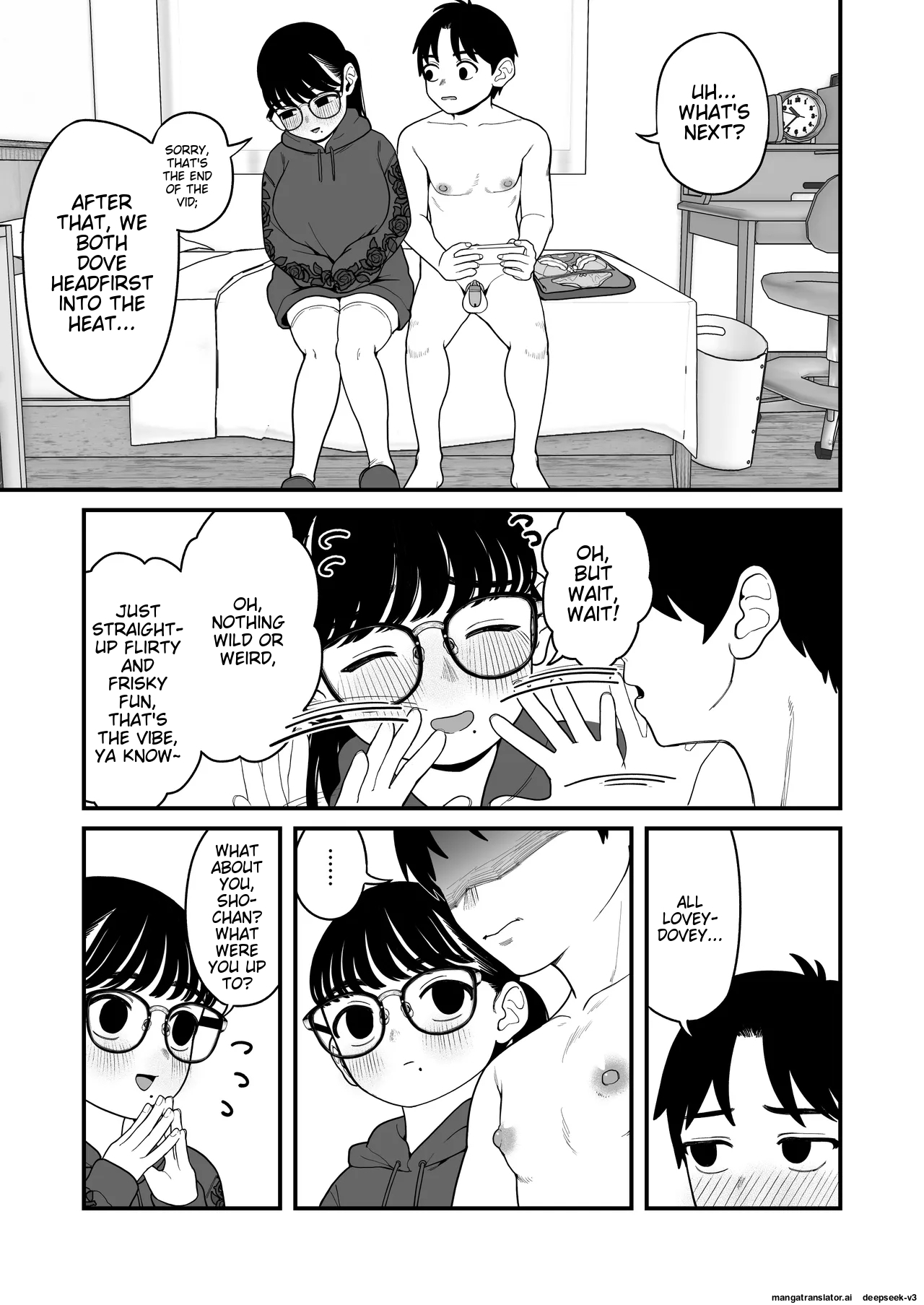 [Yumekawa Dododo-chan] Boku to Kanojo to Goshujin-sama no Fuyuyasumi 1-3 [English] page 111 original parody - big penis big areolae hentai manga - read online free