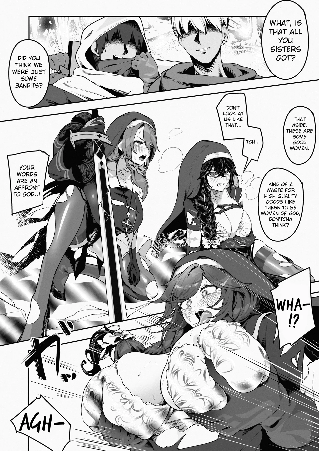 Nuns Defeated By Bandits - Page 1