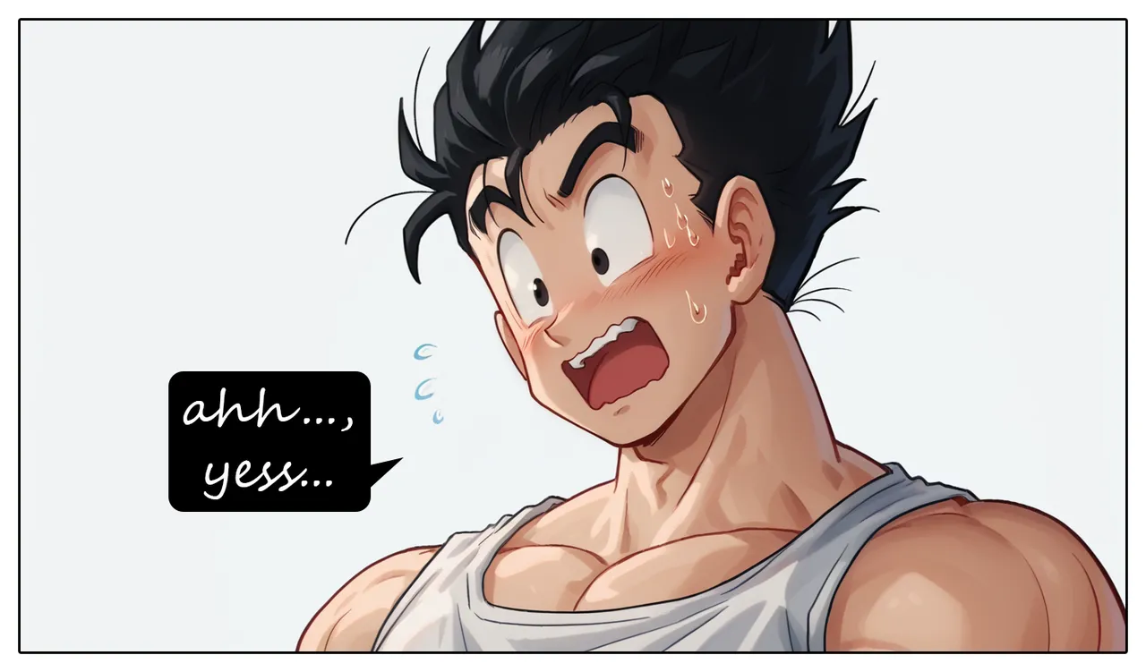 Gohan visits Bulma 1 page 9 featuring bulma briefs - big breasts ai generated hentai manga - read online free