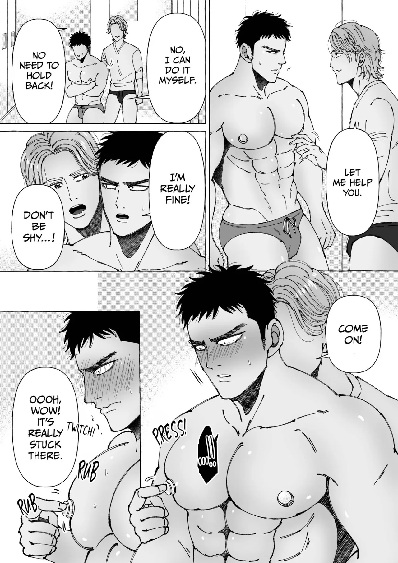 Sawatte Tatasete, Kanbotsu Chikubi. | Touch Me and Make My Inverted Nipples Hard Chapters 1-3 page 35 - muscle lab coat hentai manga - read online free
