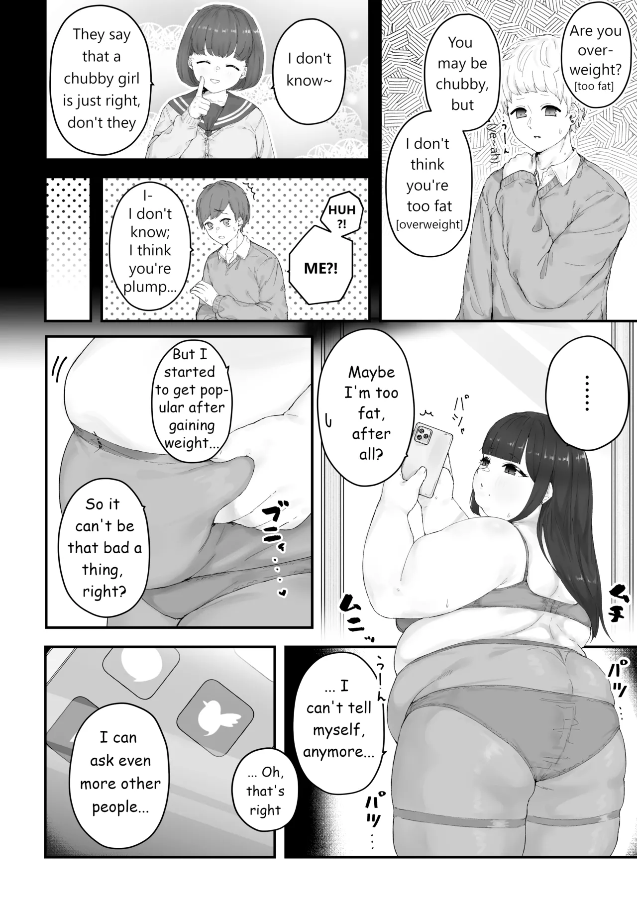 Aoba's Weight Gain page 25 original parody - bbw weight gain hentai manga - read online free