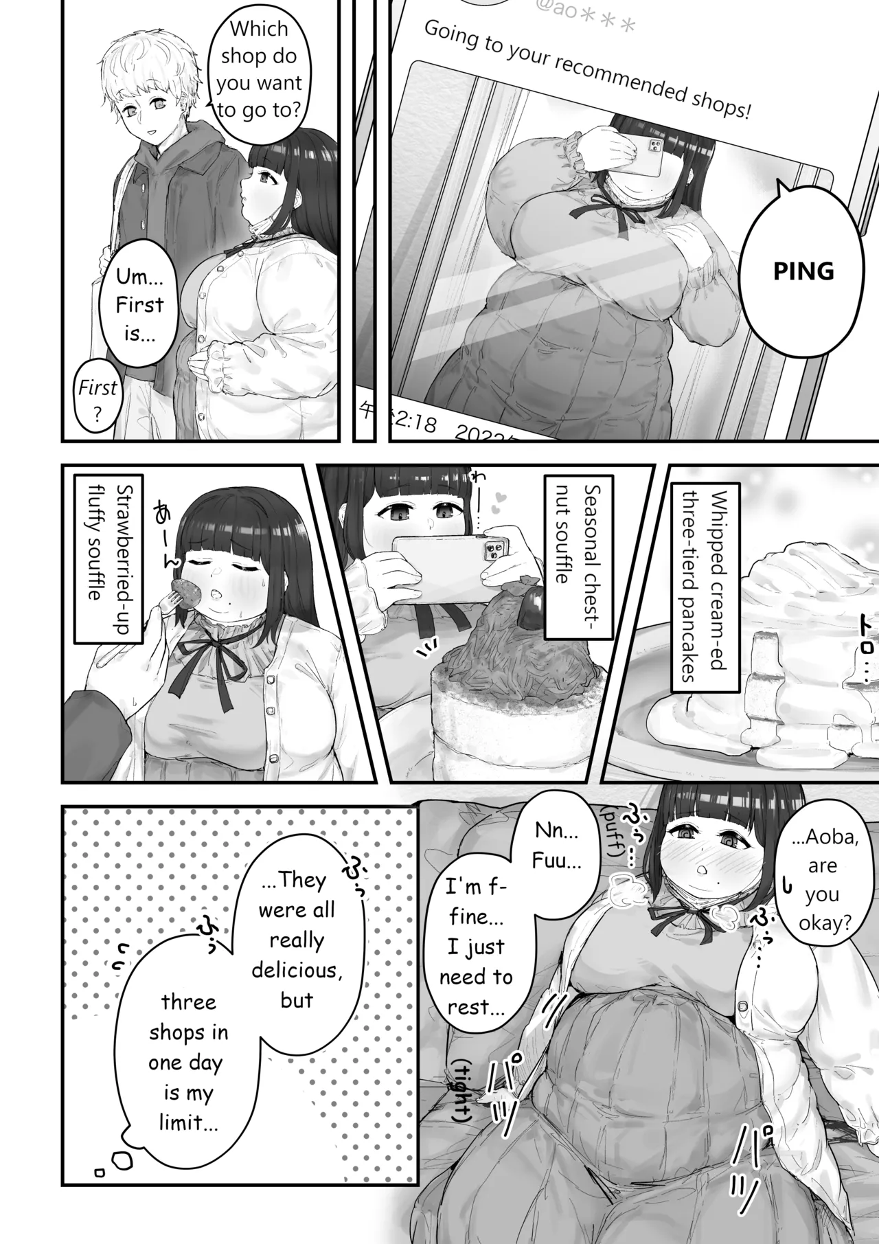 Aoba's Weight Gain page 27 original parody - bbw weight gain hentai manga - read online free