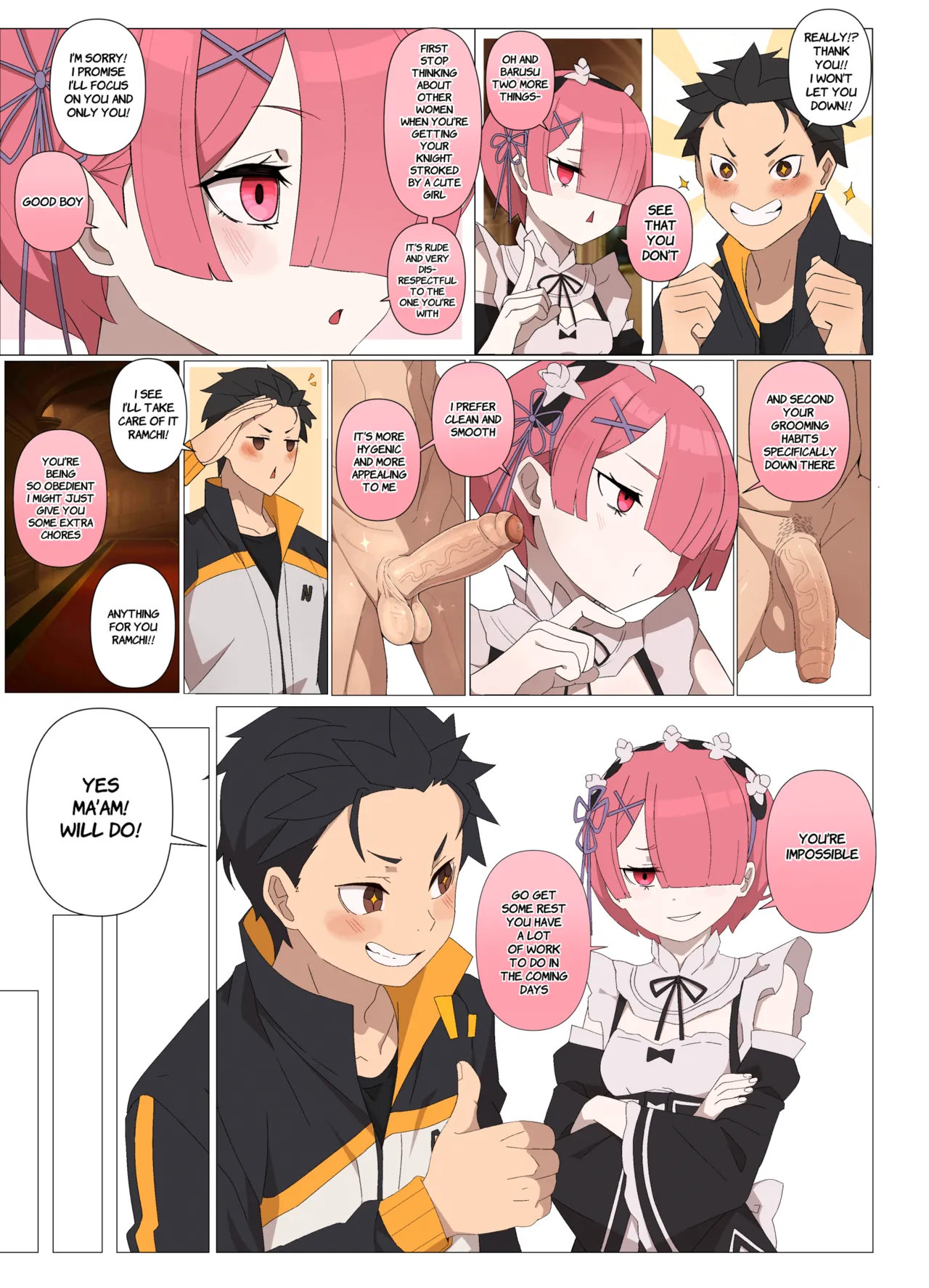 Ramming Ram Ch. 1 page 17 featuring subaru natsuki re zero kara hajimeru isekai seikatsu parody - sole female sole male hentai manga - read online free