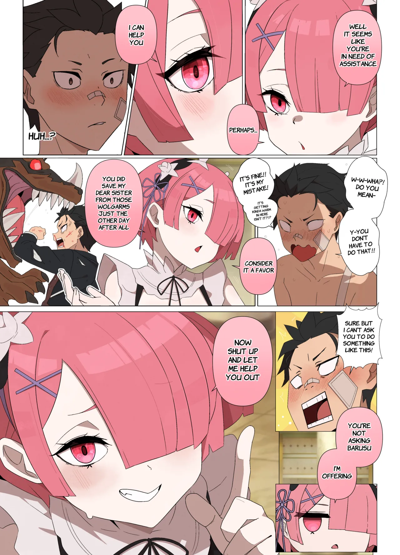 Ramming Ram Ch. 1 page 9 featuring ram re zero kara hajimeru isekai seikatsu parody - maid handjob hentai manga - read online free