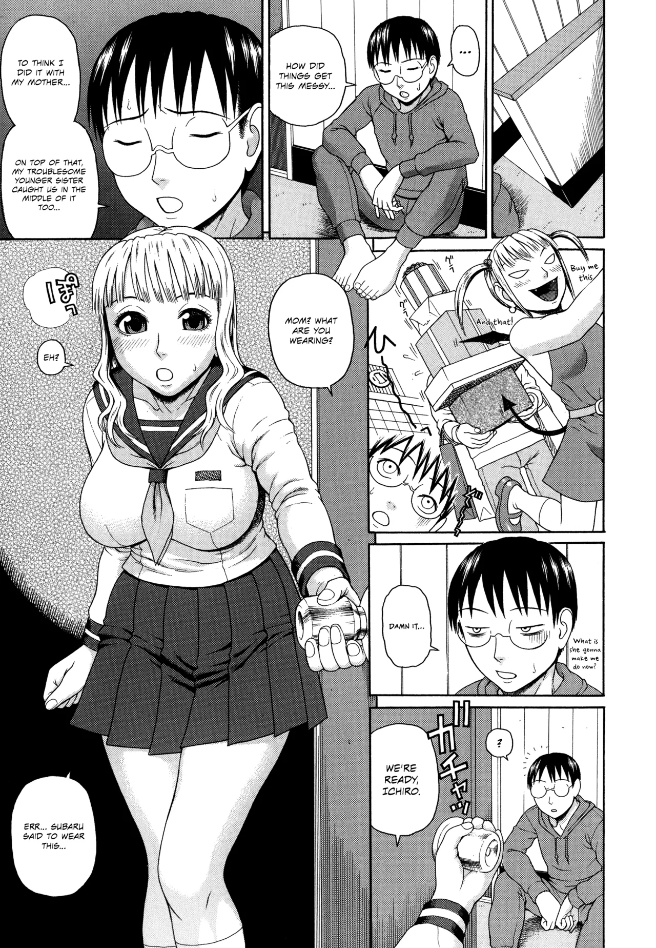 Kazoku Tanran | Family Debaucheries page 55 - sole male nakadashi hentai manga - read online free
