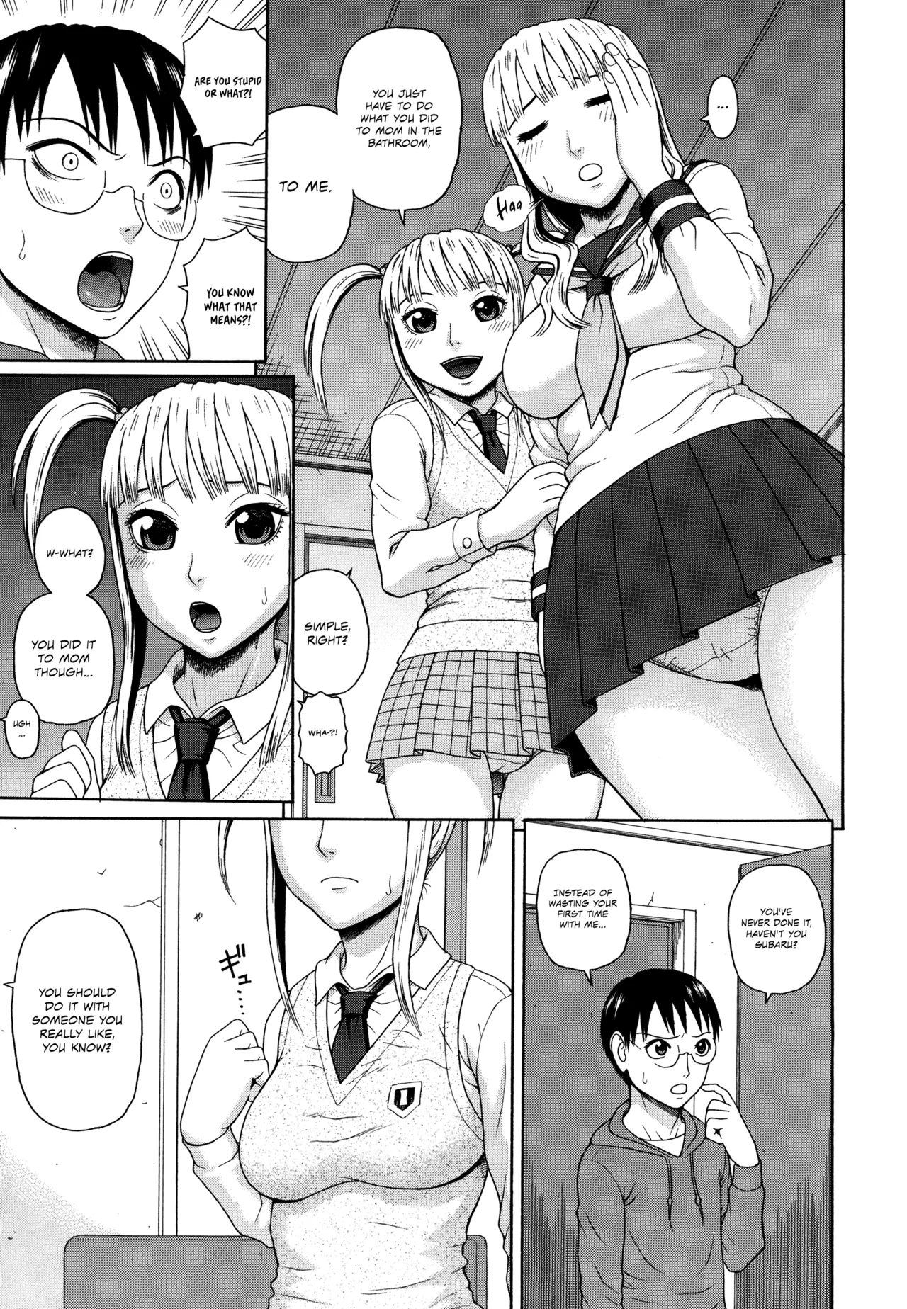 Kazoku Tanran | Family Debaucheries page 57 - sole male nakadashi hentai manga - read online free