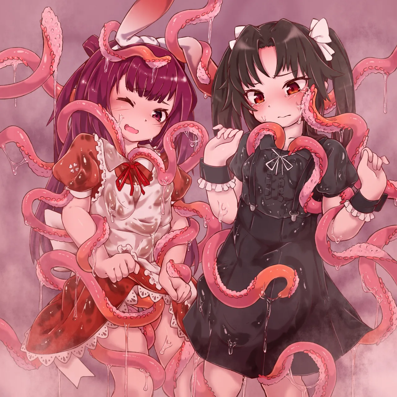 [Sudumeno oyado] Skeb + alpha -illustration collection- 6 page 43 original parody - bondage tentacles hentai manga - read online free