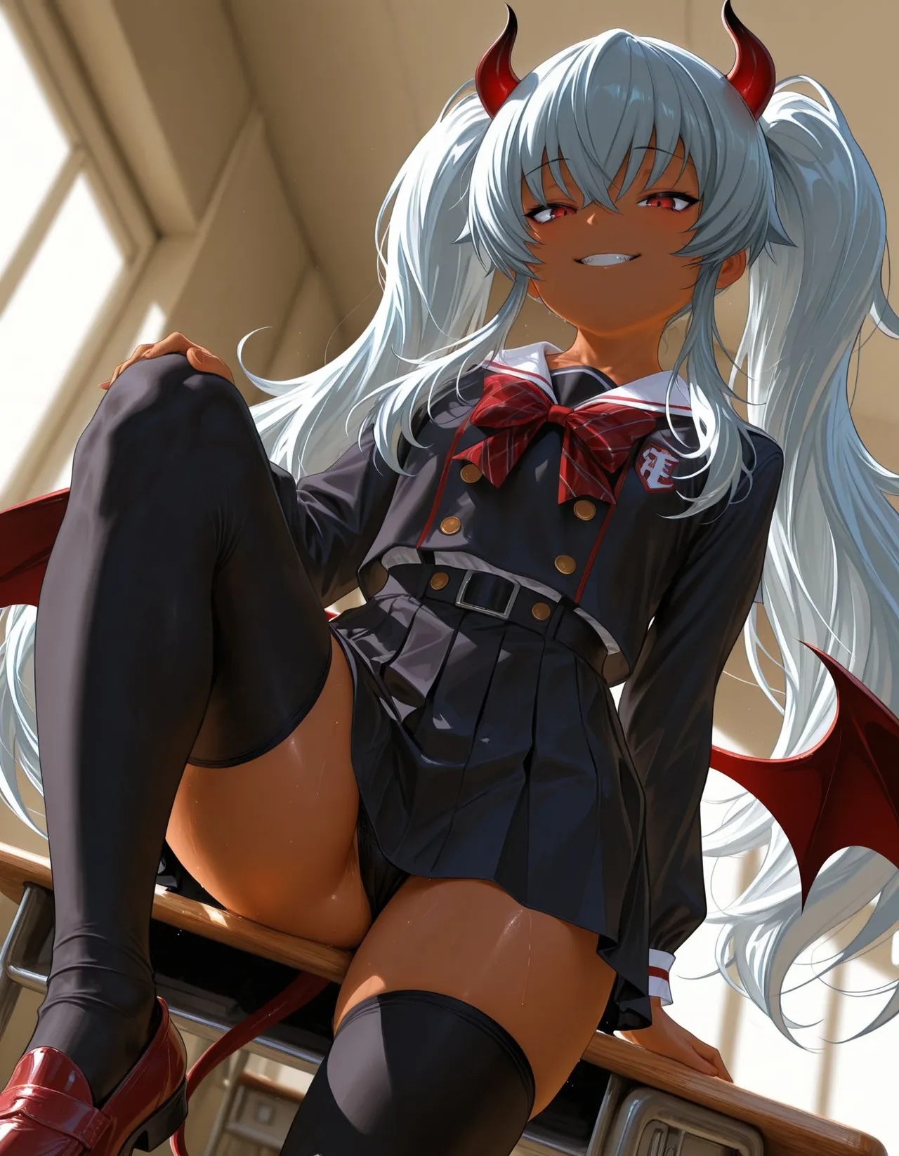 褐色#182 グリムアロエ grim aloe nsfw  褐色生活_DSL ai generated page 20 featuring grim aloe bomber girl parody - big penis uncensored hentai manga - read online free