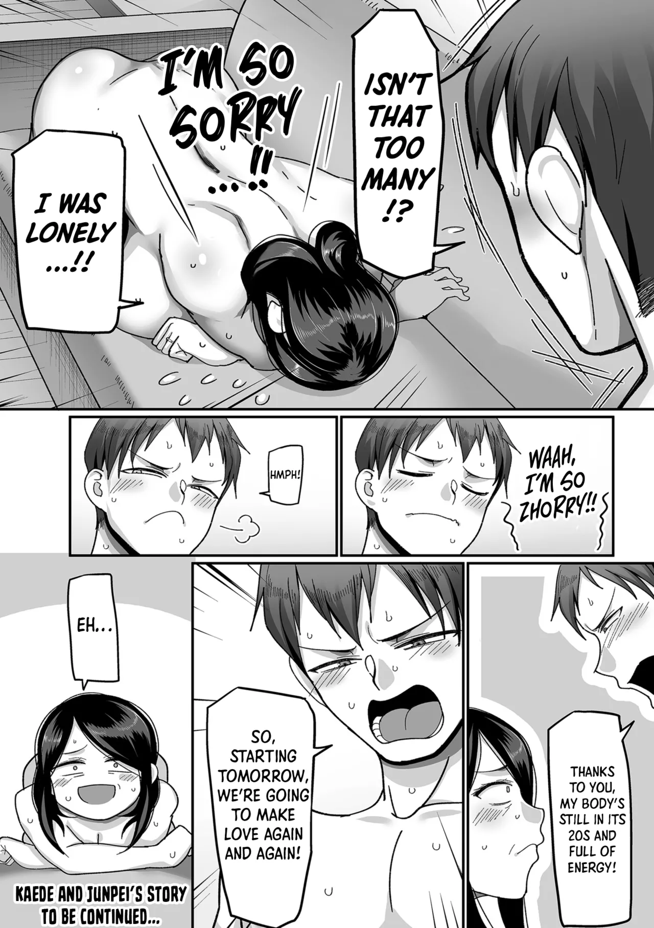 [Yamamoto Zenzen] Kaede to Junpei no Baai 1 | Kaede and Junpei’s Story 1 (Nijuunen (Fu) Itchi) [English] [Shiro Translation] [Digital] page 36 - milf big breasts hentai manga - read online free