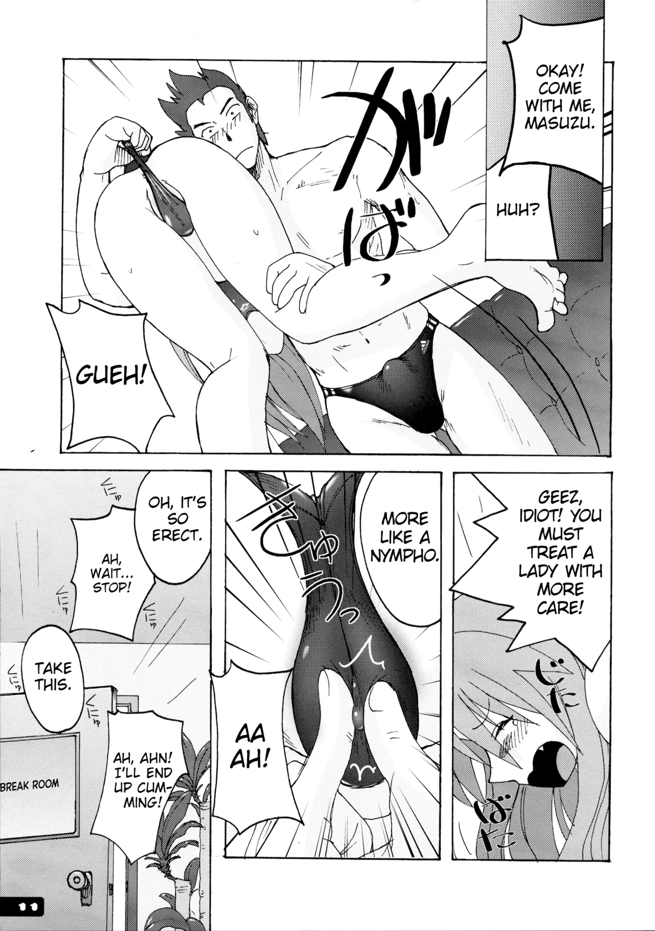 [Nyanko Batake (Murasaki Nyaa)] Pitapita Kyouei Mizugi - for Competition swimsuit fetist & high cut bottoms fleaks 1-3 Soushuuhen [English] [MrBubbles] [Incomplete] - Page 10