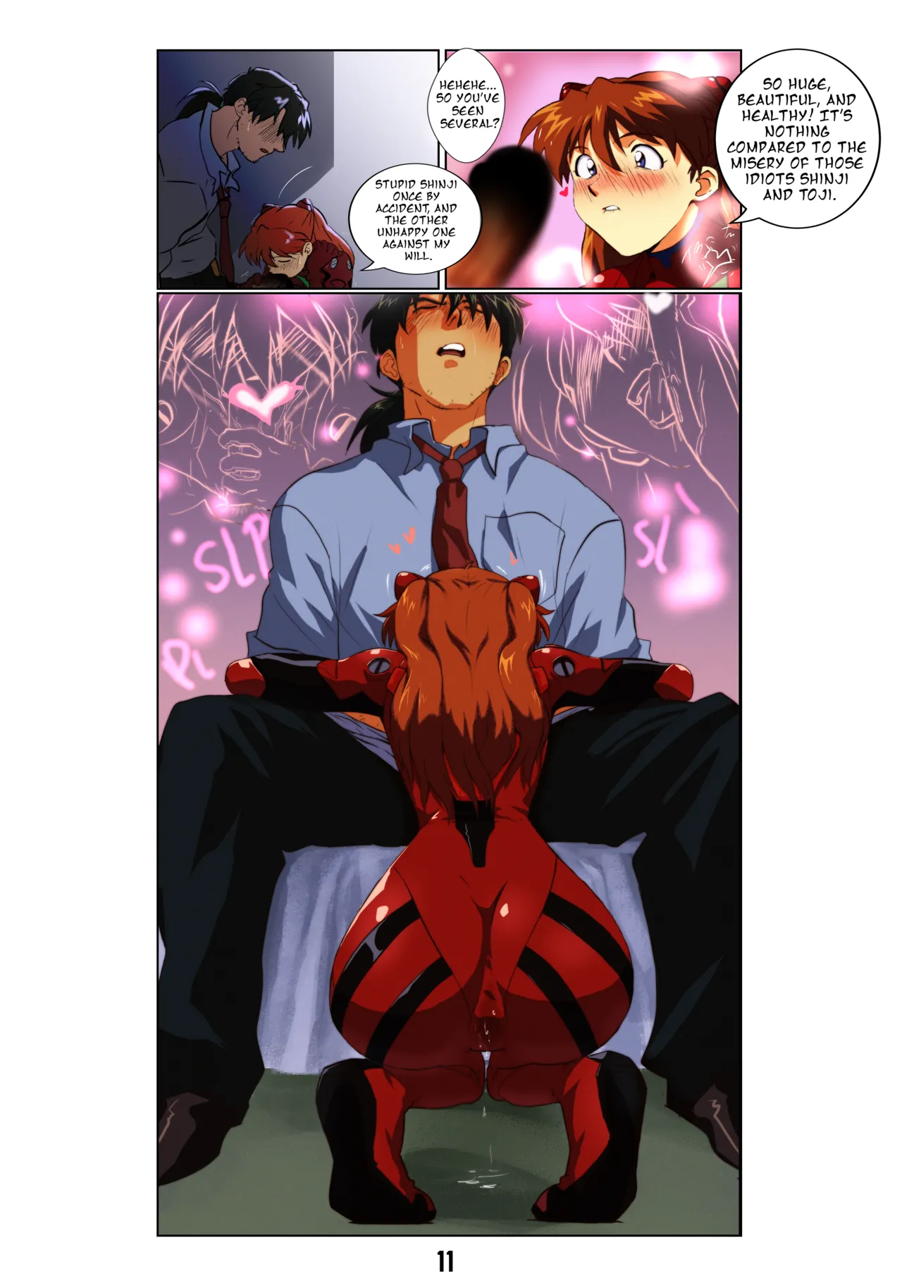The fox and the watermelon part 1 page 12 featuring ryoji kaji neon genesis evangelion parody - sole female sole male hentai manga - read online free