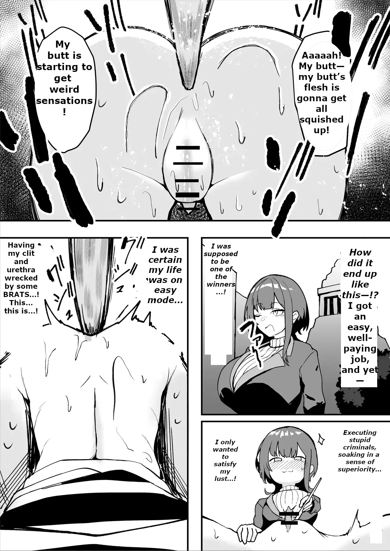 The Story of a Gloomy Execution Officer Who Accidentally Sensation-Blocks Her Own Pussy page 57 original parody - squirting big breasts hentai manga - read online free