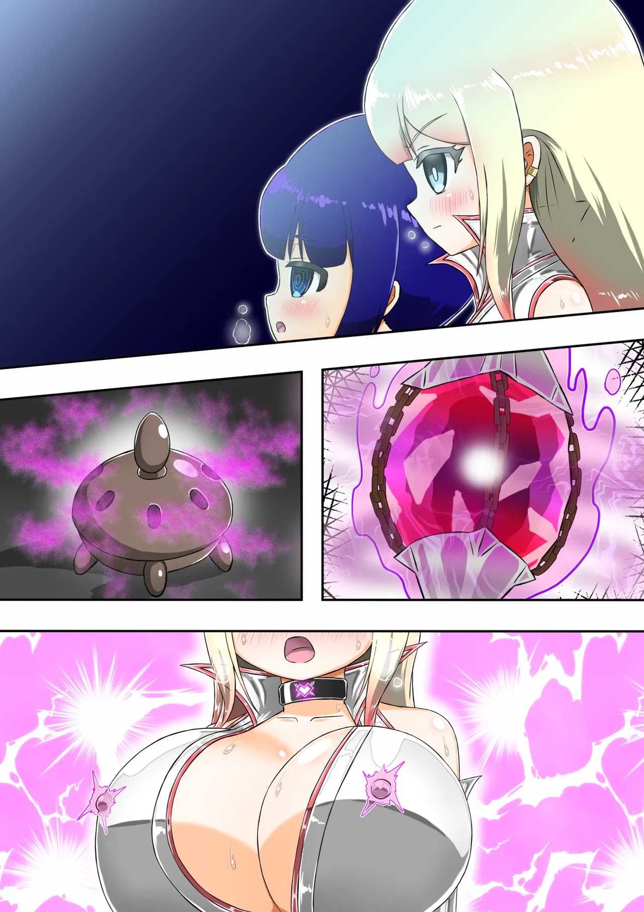 Kikihime no Gyaru Miko Tomori VS Kase no Kyodan page 96 original parody - handjob big breasts hentai manga - read online free