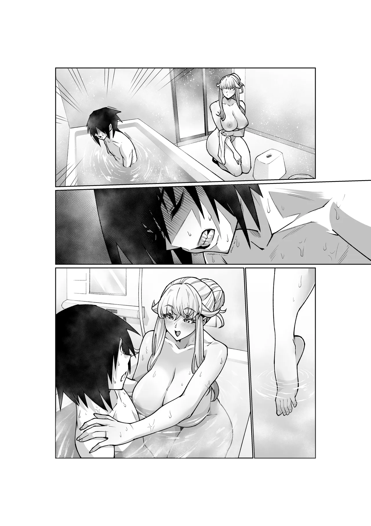 Blonde American Kinpatsu Hitozuma Zenra Kaseifu-san ga... Yanda Boku ni Eroku Yasashiku shite kureru Ohanashi. 02 page 104 original parody - mosaic censorship big breasts hentai manga - read online free