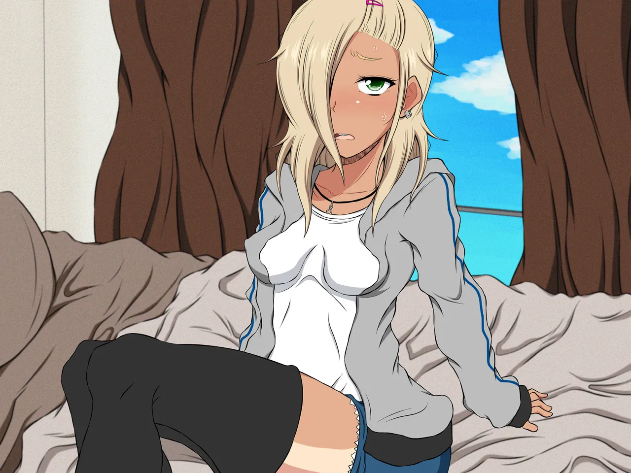 Imouto Yankee Megucchi no Fudeoroshi Days! page 59 original parody - stockings big breasts hentai manga - read online free