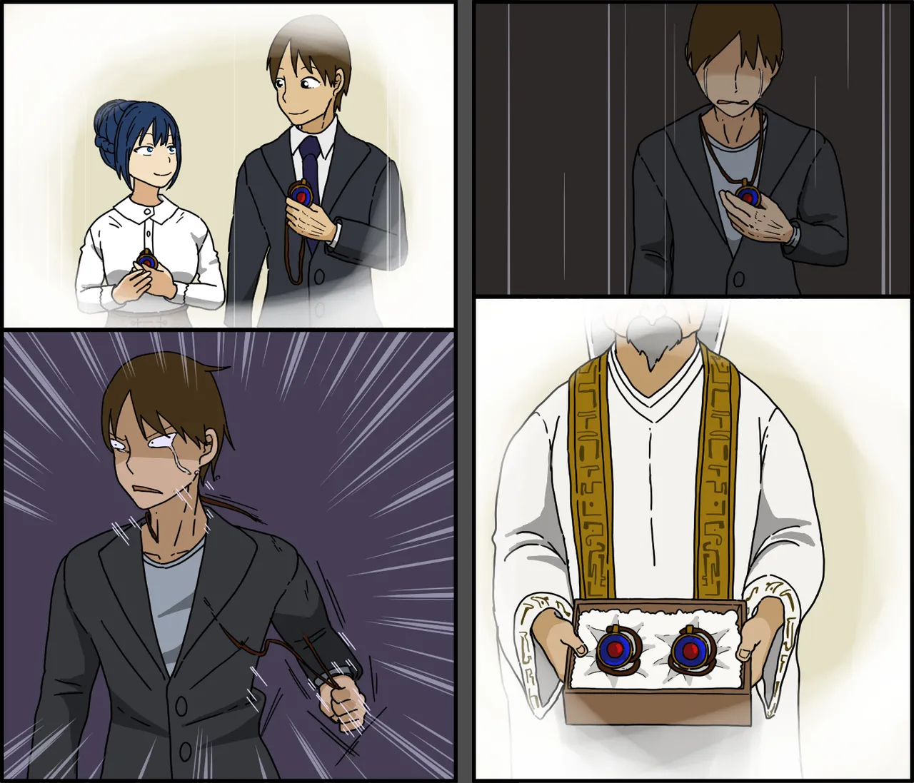 Kaijushi Sera Inkei ni Ochiru page 140 original parody - sweating kissing hentai manga - read online free