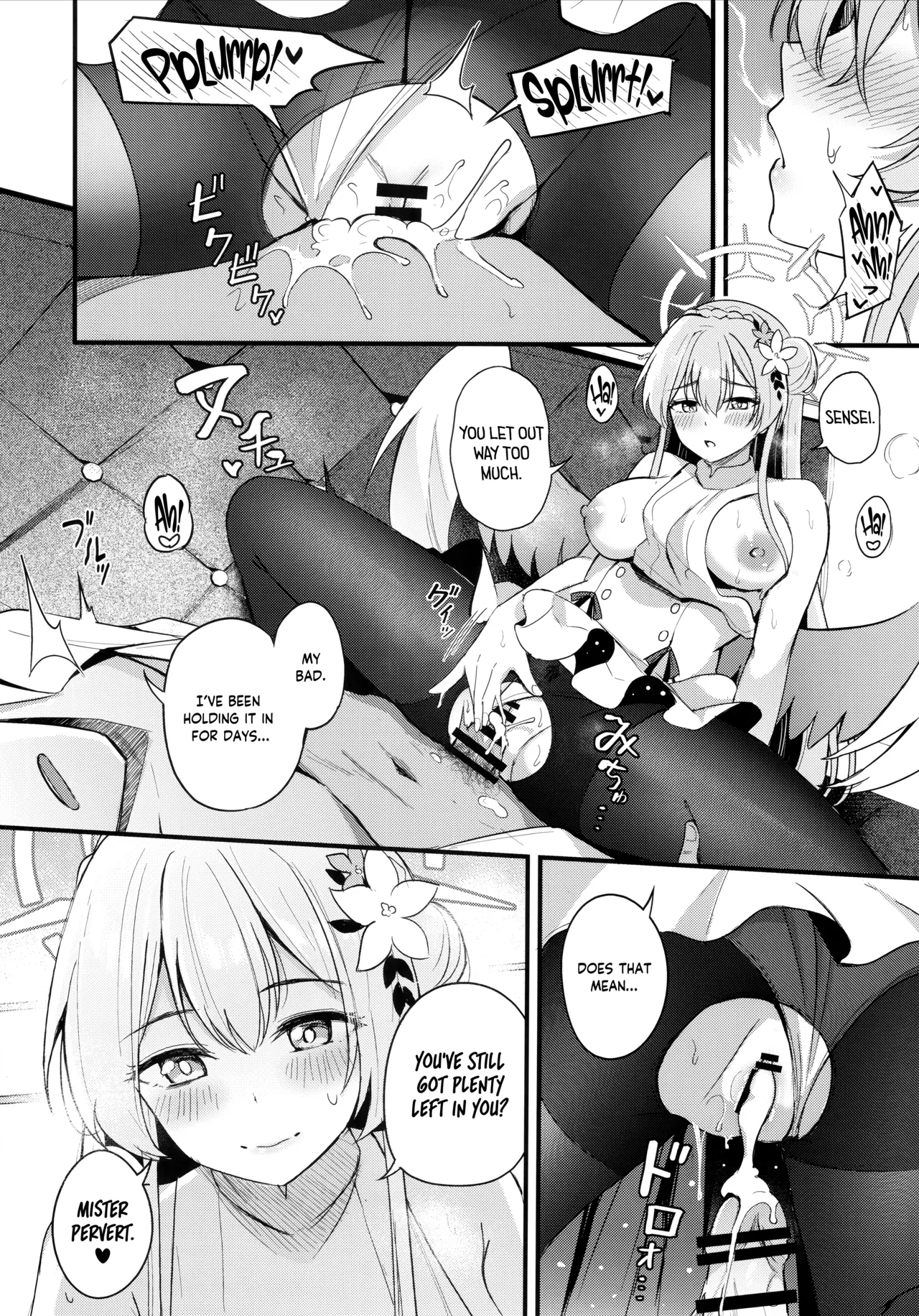 Seifuku o Yogosanaide | Don't get it on the uniform! page 21 featuring sensei blue archive parody - sole female sole male hentai manga - read online free