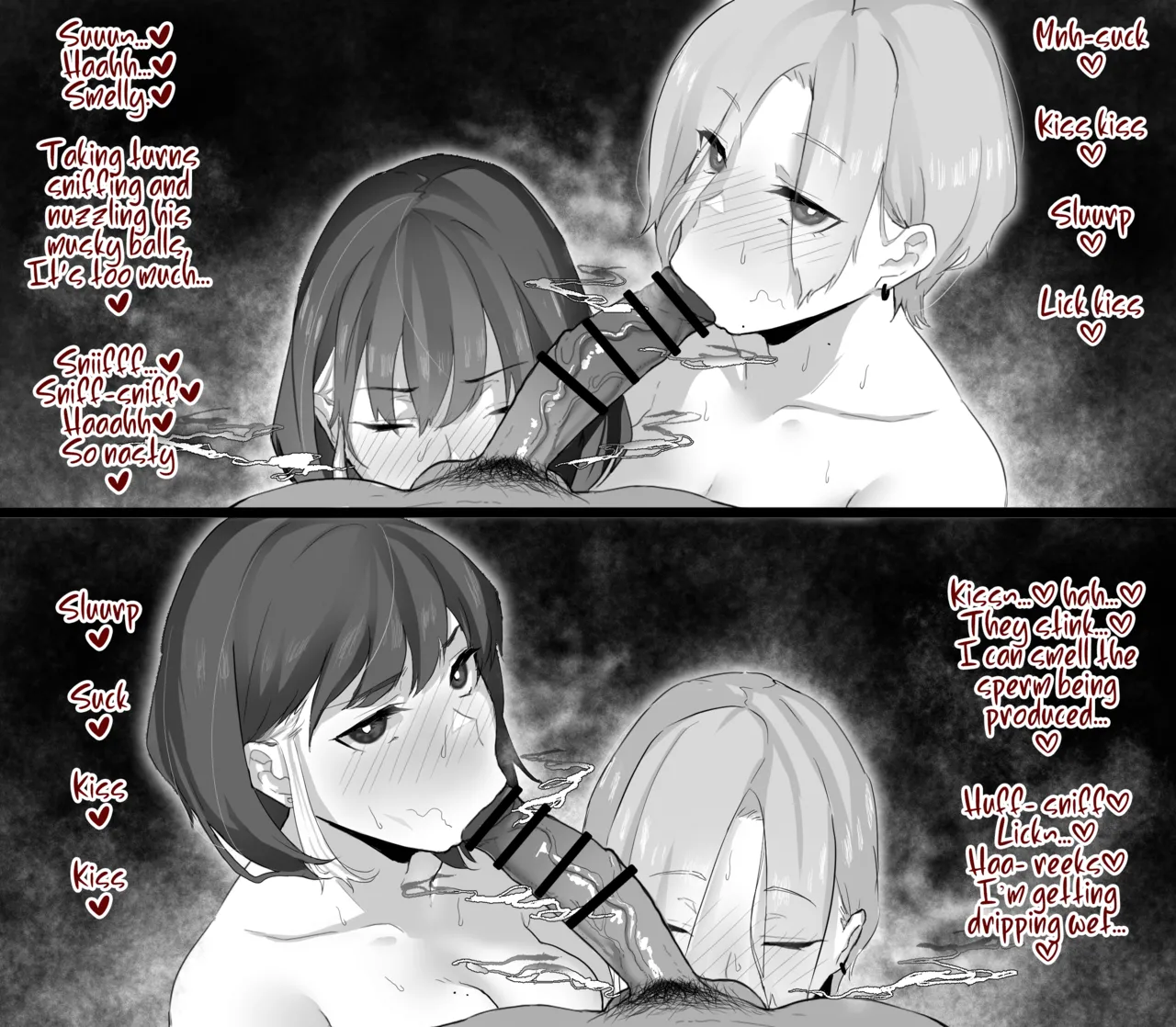 As Lesbians Whose Sex Life is in a Slump and are in Need of New Stimulation, is it Okay for the Scent of Cock to Awaken our Female Instincts? page 30 original parody - handjob sweating hentai manga - read online free