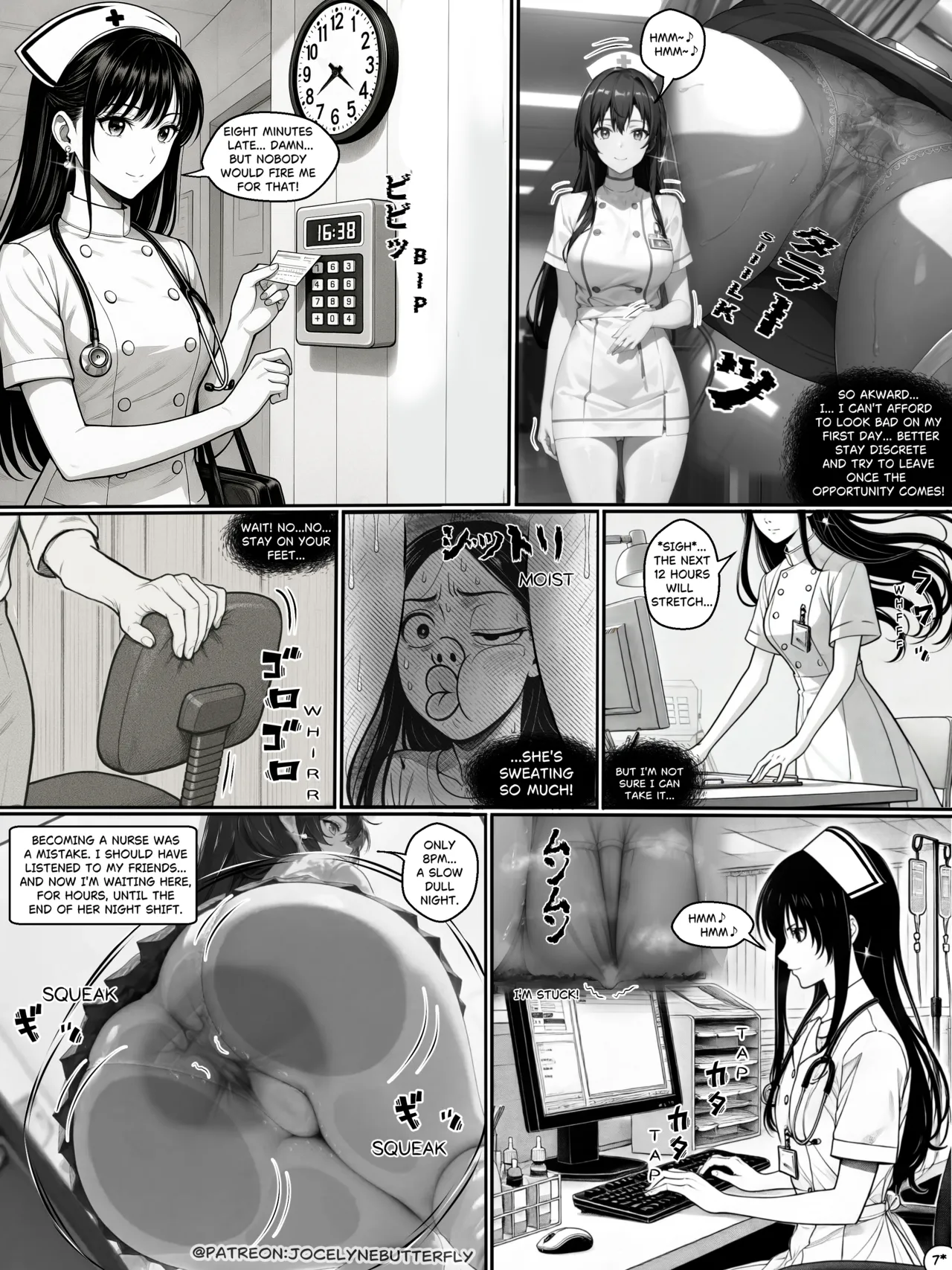 Night Shift page 9 - mosaic censorship nurse hentai manga - read online free