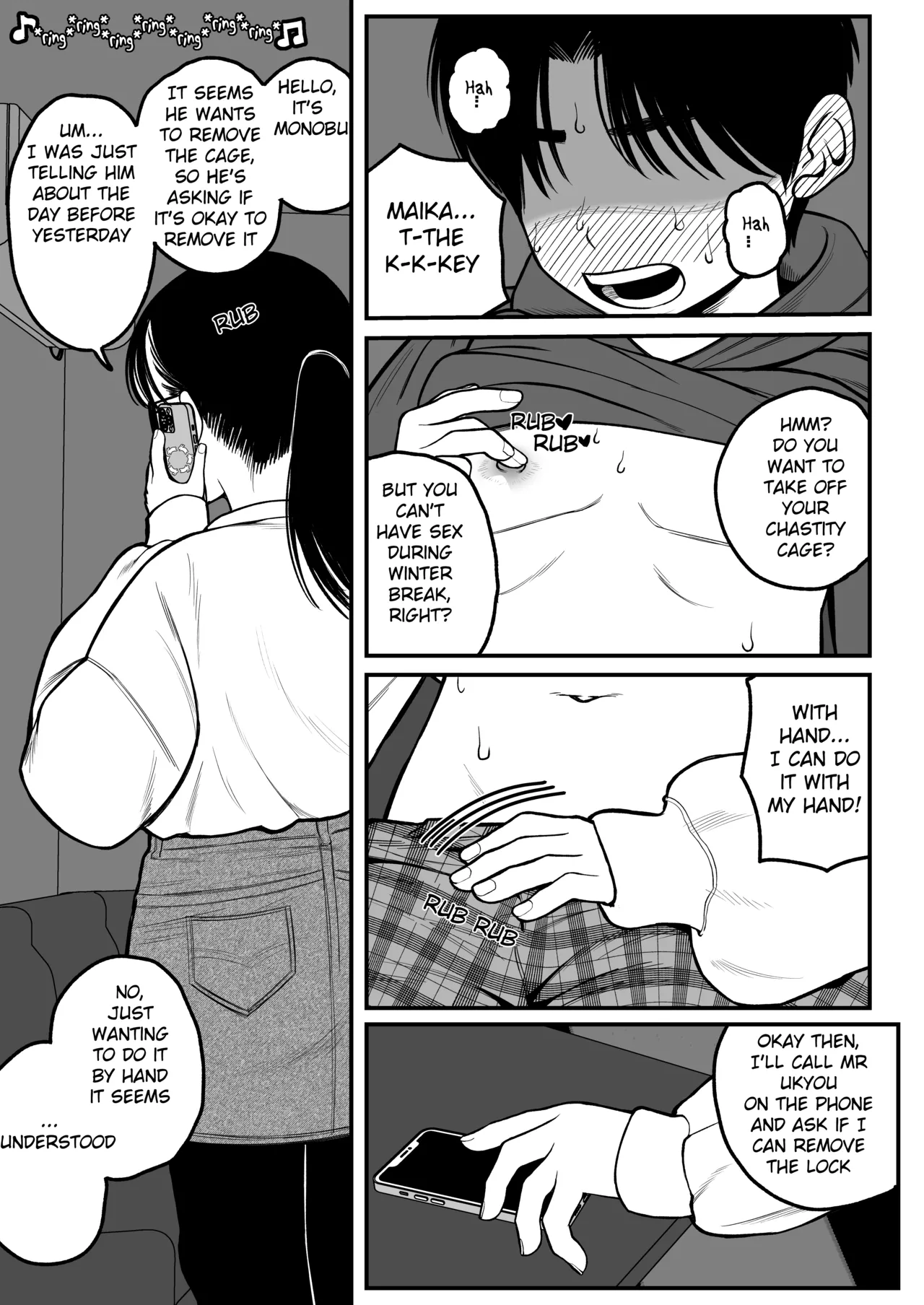 Ga-rufurendo to Goshujin sama to no Fuyuyasumi Omnibus page 33 - sole male rough translation hentai manga - read online free