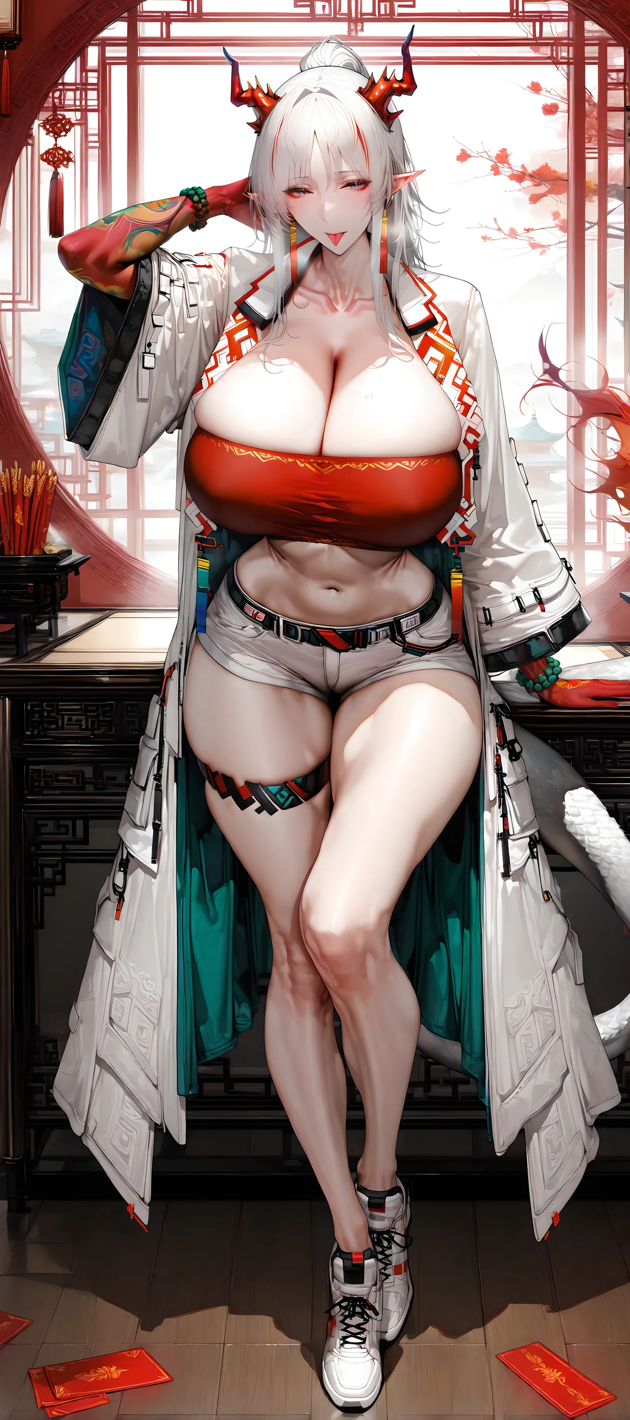2025 新年快乐丨Happy New Year丨謹賀新年 巨乳加大分 jrjdf ai generated page 111 arknights parody - big breasts huge breasts hentai manga - read online free