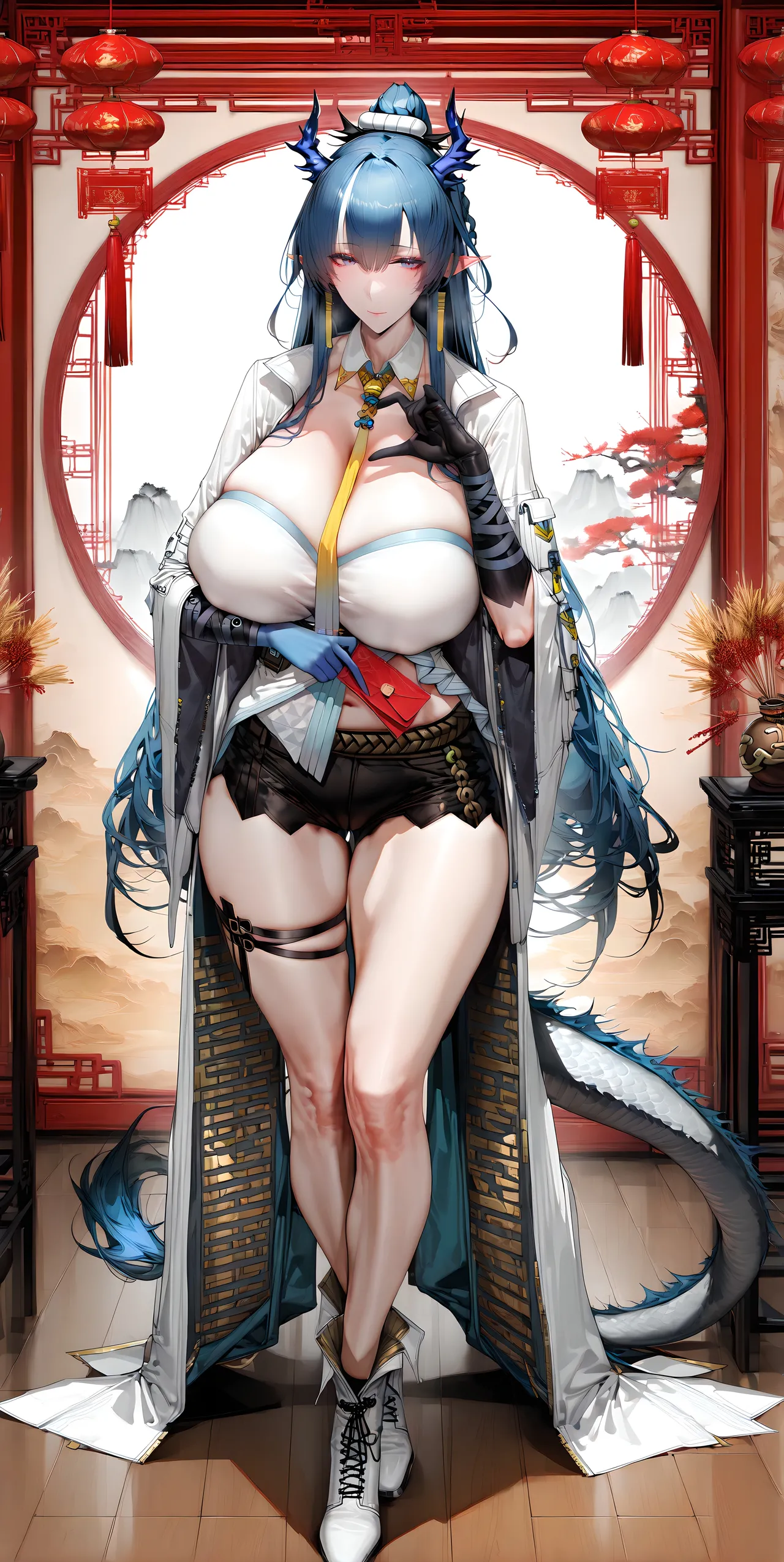 2025 新年快乐丨Happy New Year丨謹賀新年 巨乳加大分 jrjdf ai generated page 276 arknights parody - big breasts huge breasts hentai manga - read online free