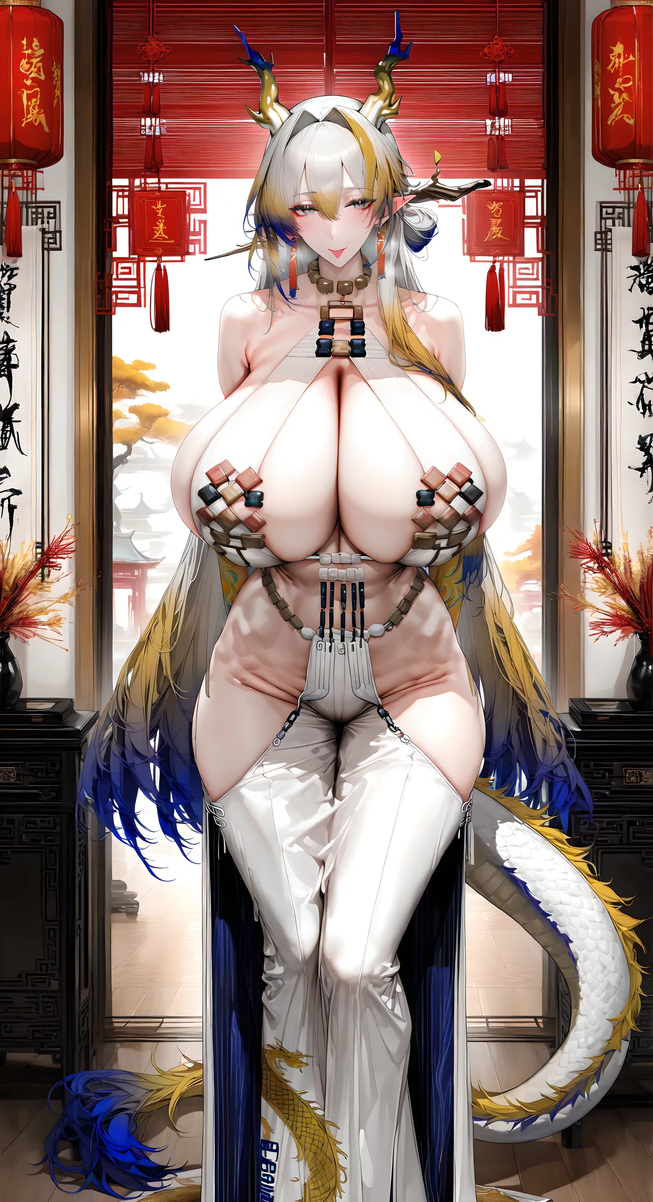 2025 新年快乐丨Happy New Year丨謹賀新年 巨乳加大分 jrjdf ai generated page 327 arknights parody - big breasts tail hentai manga - read online free