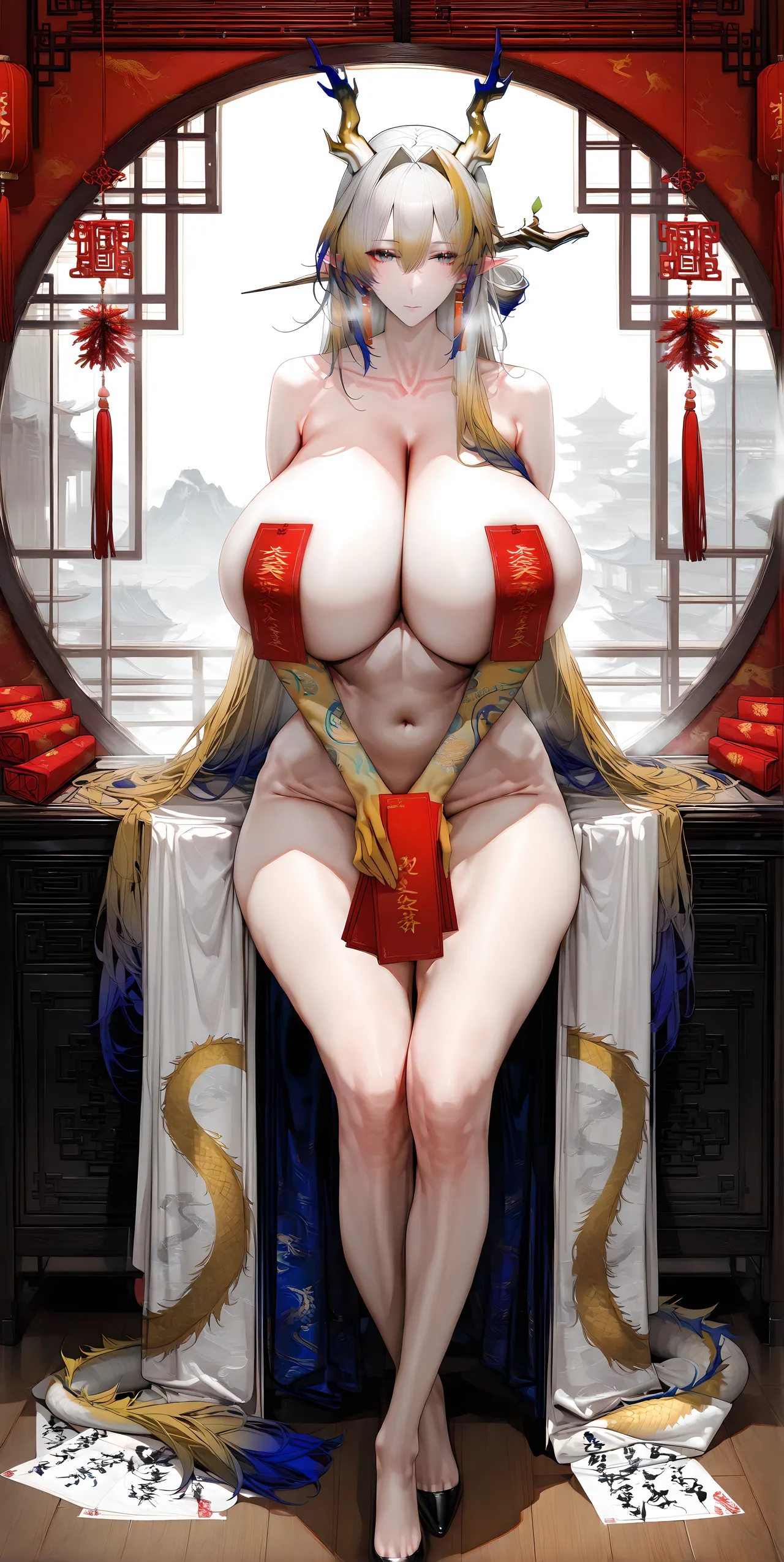 2025 新年快乐丨Happy New Year丨謹賀新年 巨乳加大分 jrjdf ai generated page 337 arknights parody - big breasts huge breasts hentai manga - read online free