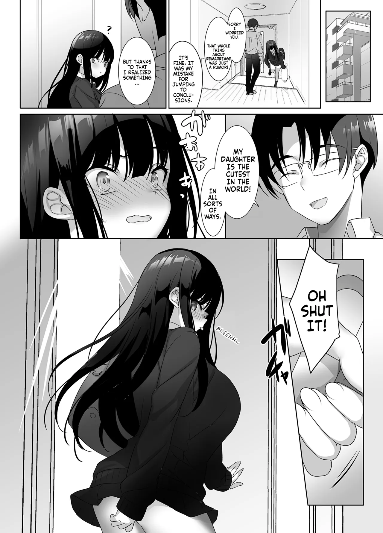 Kyonyuu JK ga Honki o Dashitara, Papa wa Mou Nigerarenai | Once a big tittied High-School Girl goes all out,  her Daddy can't escape! page 33 original parody - sole female sole male hentai manga - read online free