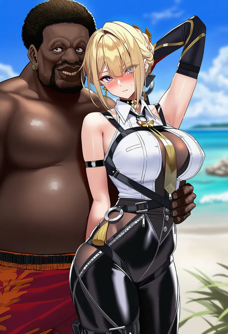 Evelyn Chevalier x BBC page 89 featuring evelyn chevalier zenless zone zero parody - kissing big breasts hentai manga - read online free