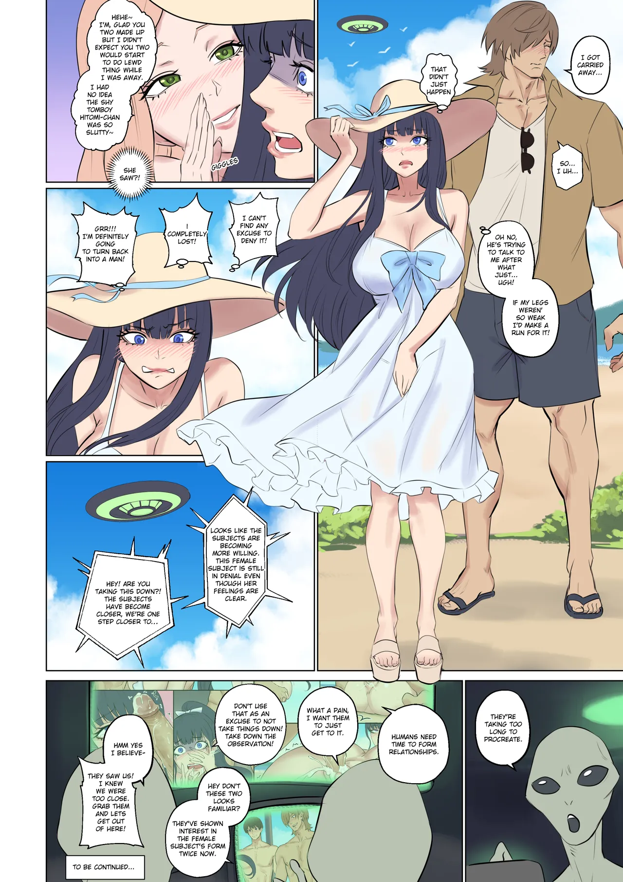 Alien abduction page 46 original parody - swimsuit bikini hentai manga - read online free