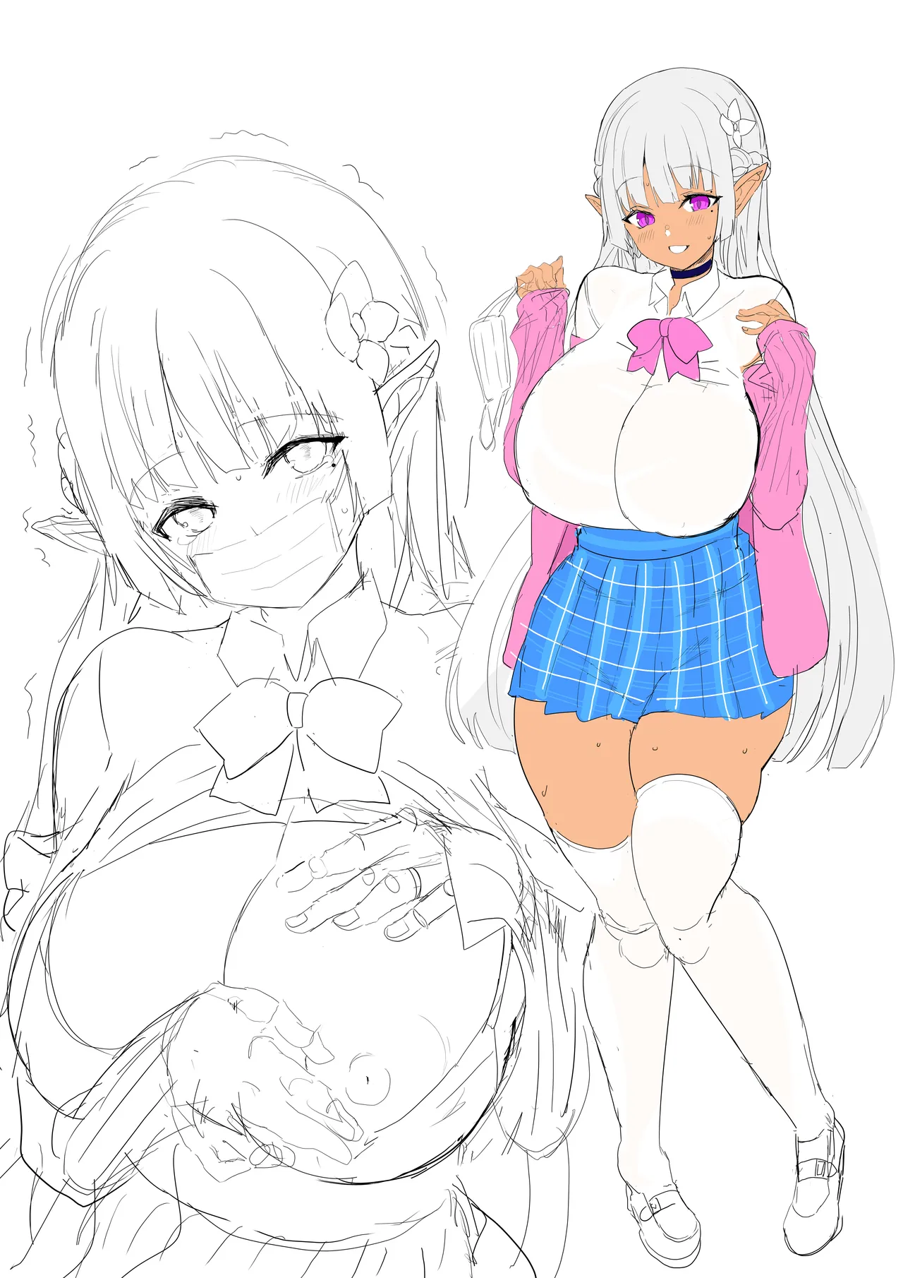 Kanzen ni Gal Ochi Shita Ryuugakusei Elf no Shidouhou page 41 original parody - elf handjob hentai manga - read online free