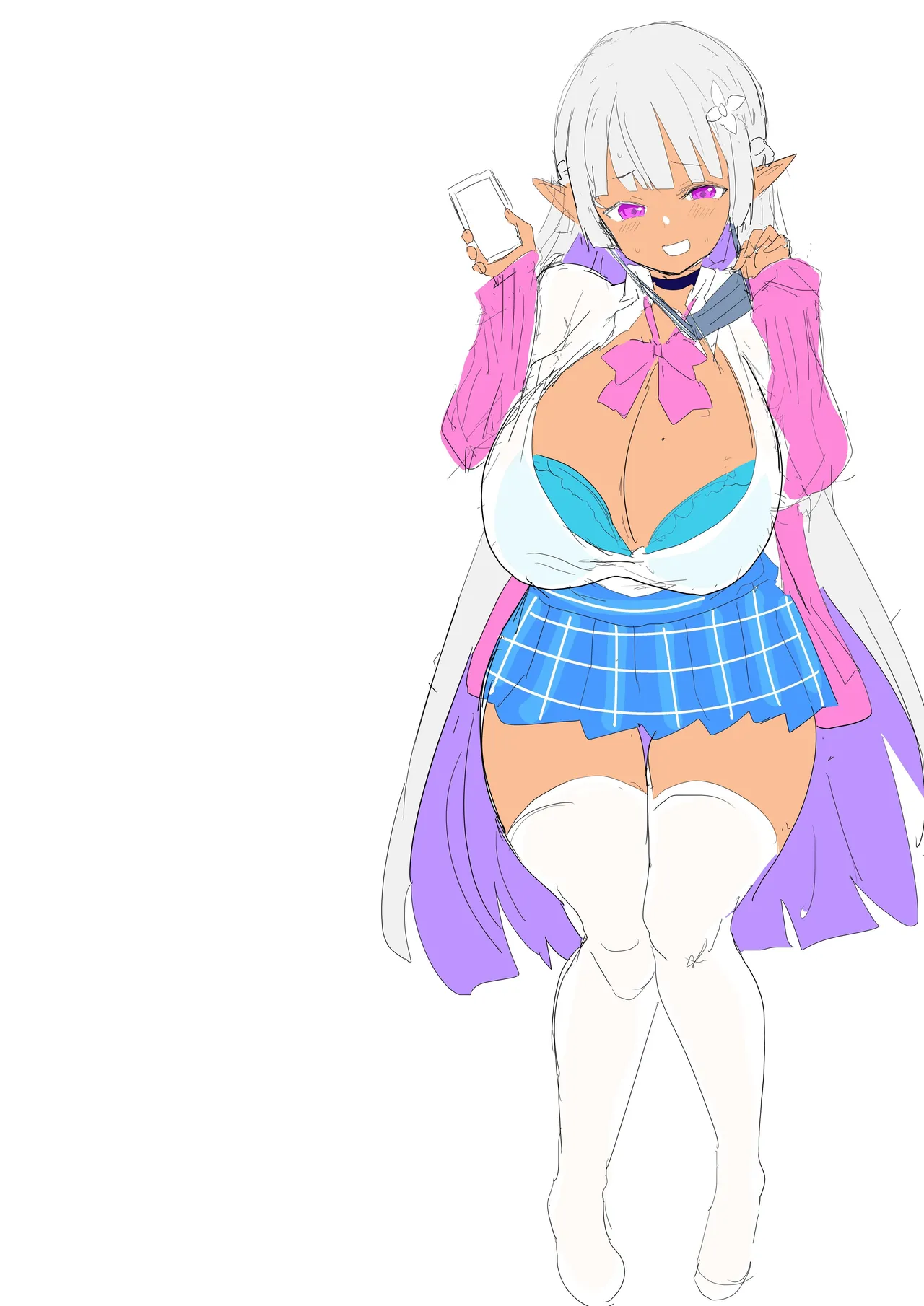 Kanzen ni Gal Ochi Shita Ryuugakusei Elf no Shidouhou | 彻底堕落成辣妹的留学生精灵指导法 page 42 original parody - sole female sole male hentai manga - read online free