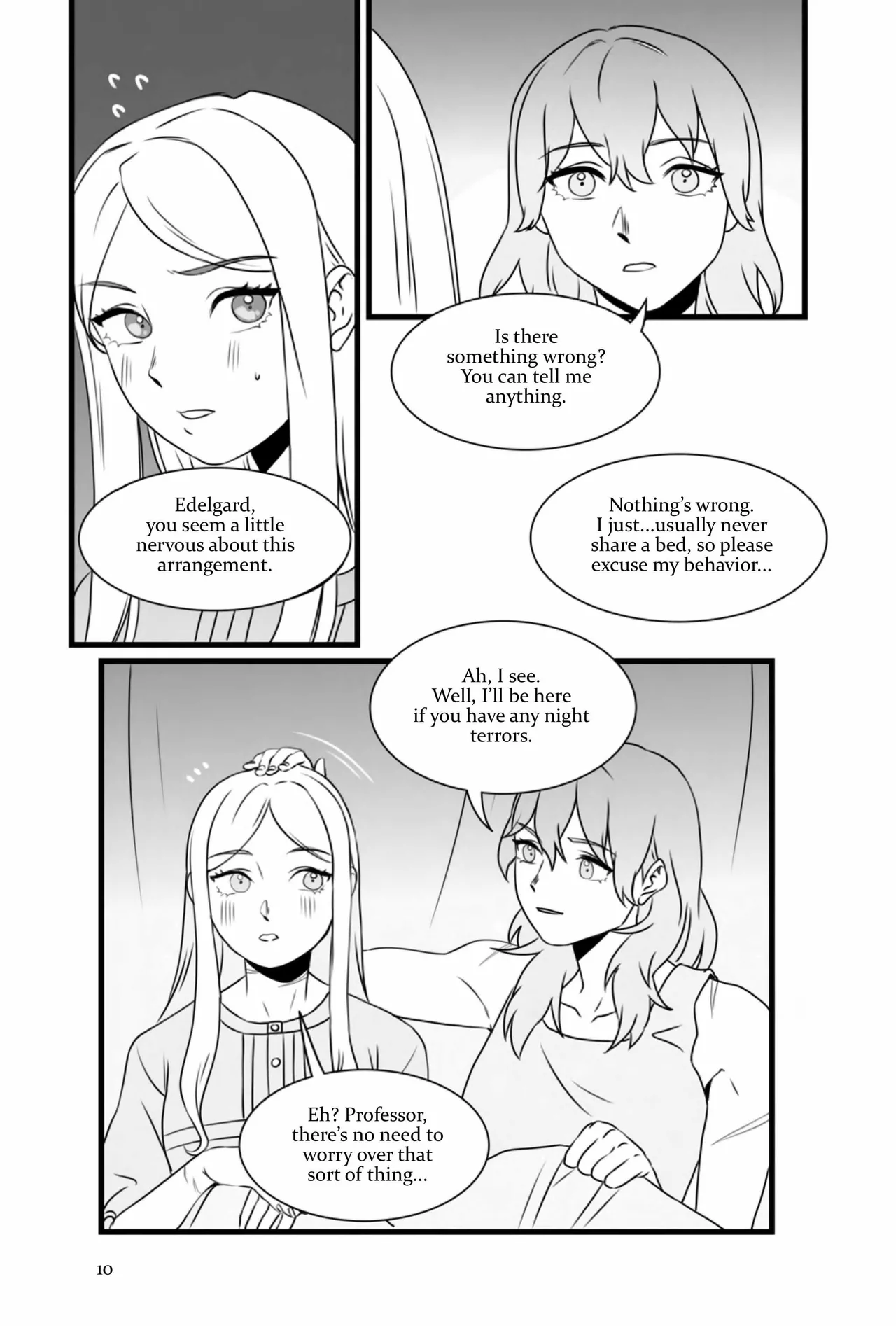 My Heart's a Secret page 10 featuring byleth eisner fire emblem parody - strap-on females only hentai manga - read online free