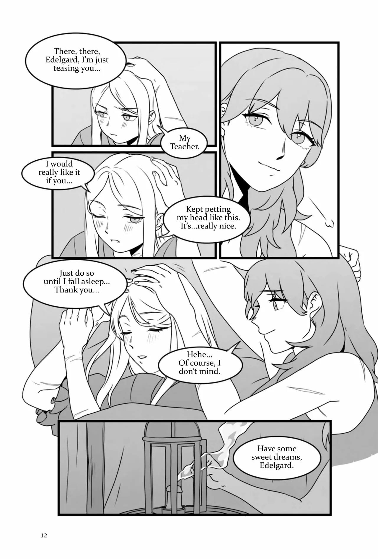 My Heart's a Secret page 12 featuring byleth eisner fire emblem parody - strap-on females only hentai manga - read online free