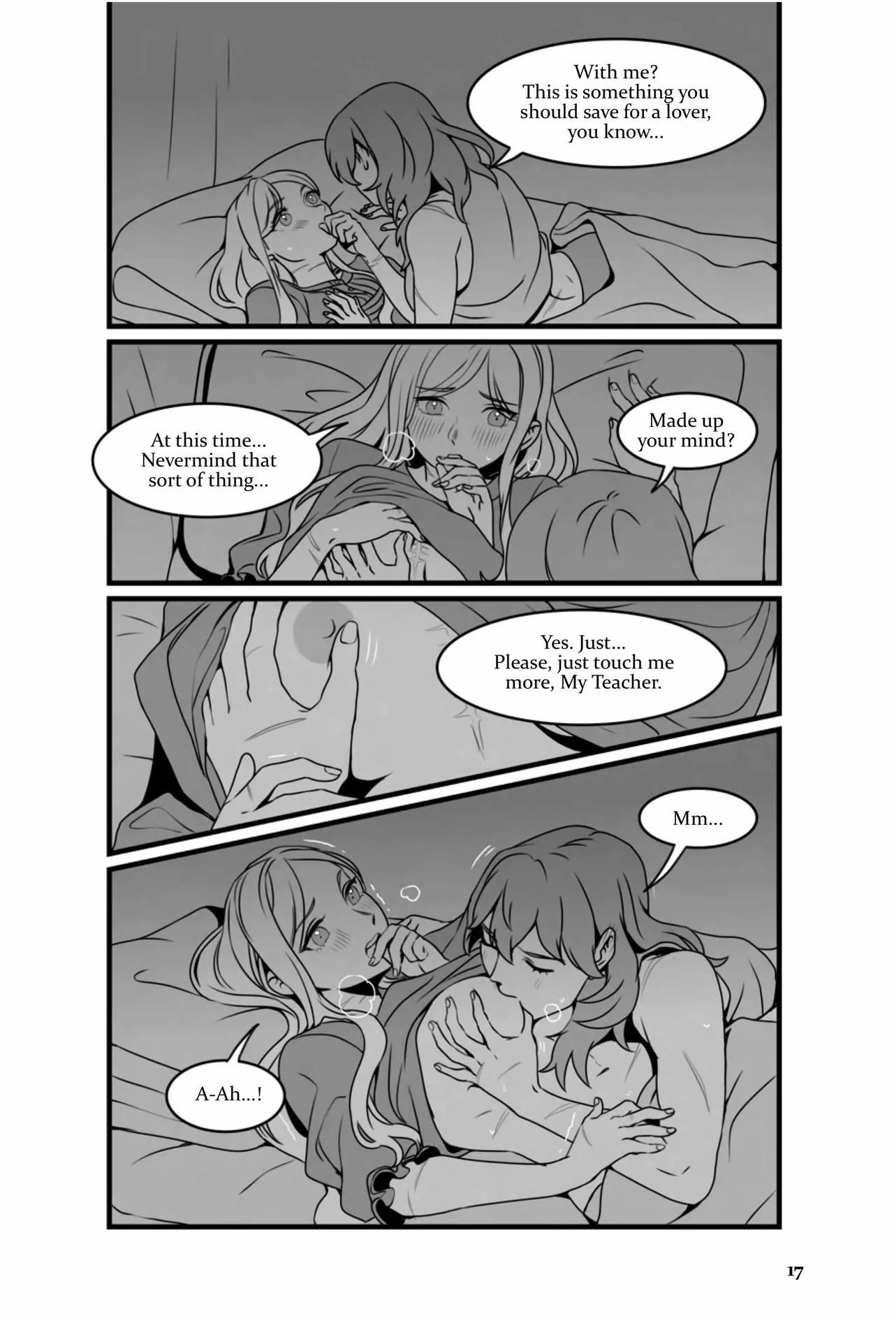 My Heart's a Secret page 17 featuring byleth eisner fire emblem parody - strap-on females only hentai manga - read online free