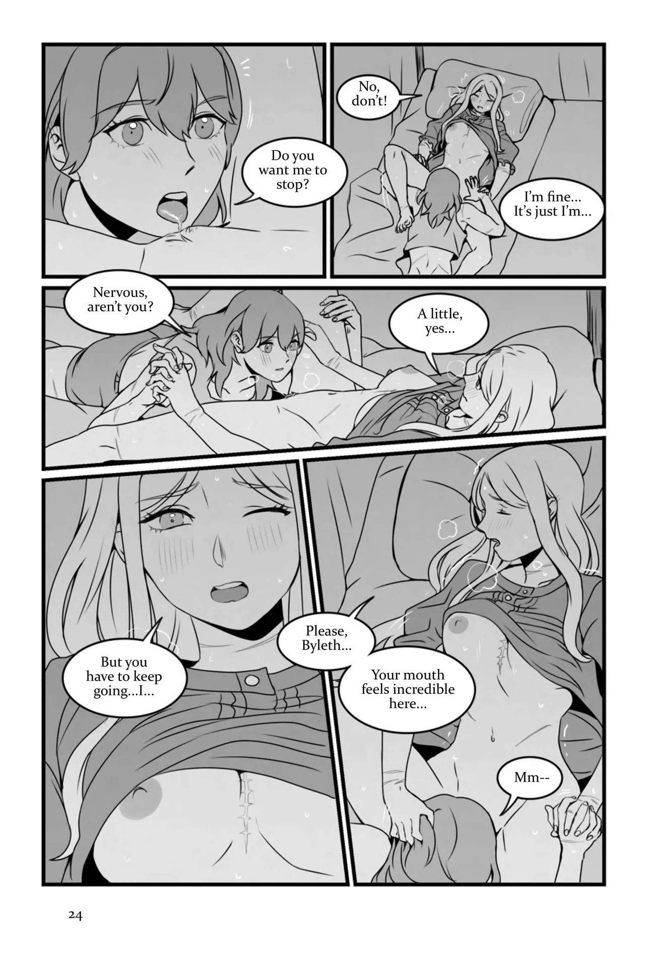 My Heart's a Secret page 24 featuring byleth eisner fire emblem parody - yuri females only hentai manga - read online free