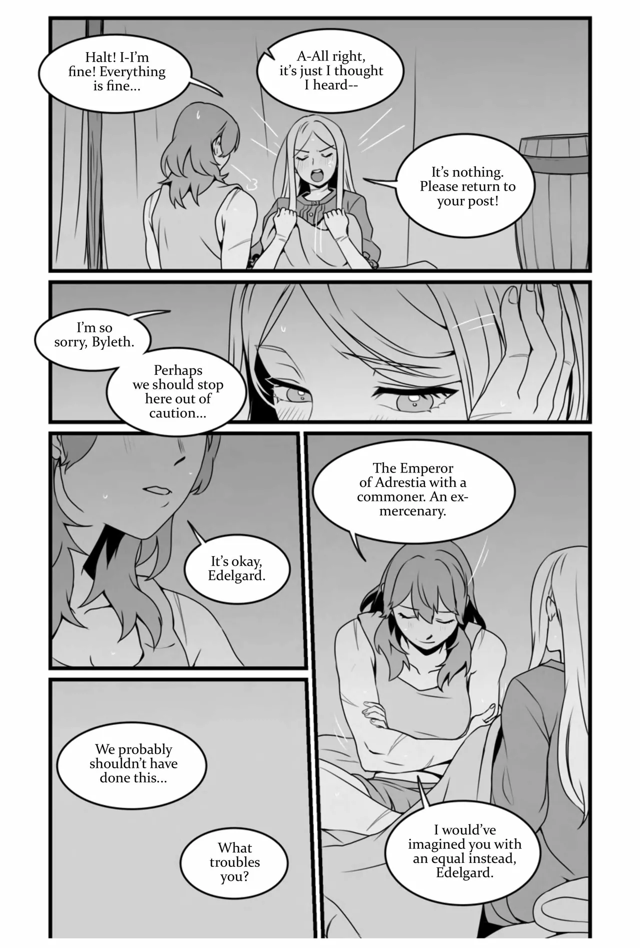 My Heart's a Secret page 28 featuring byleth eisner fire emblem parody - strap-on females only hentai manga - read online free